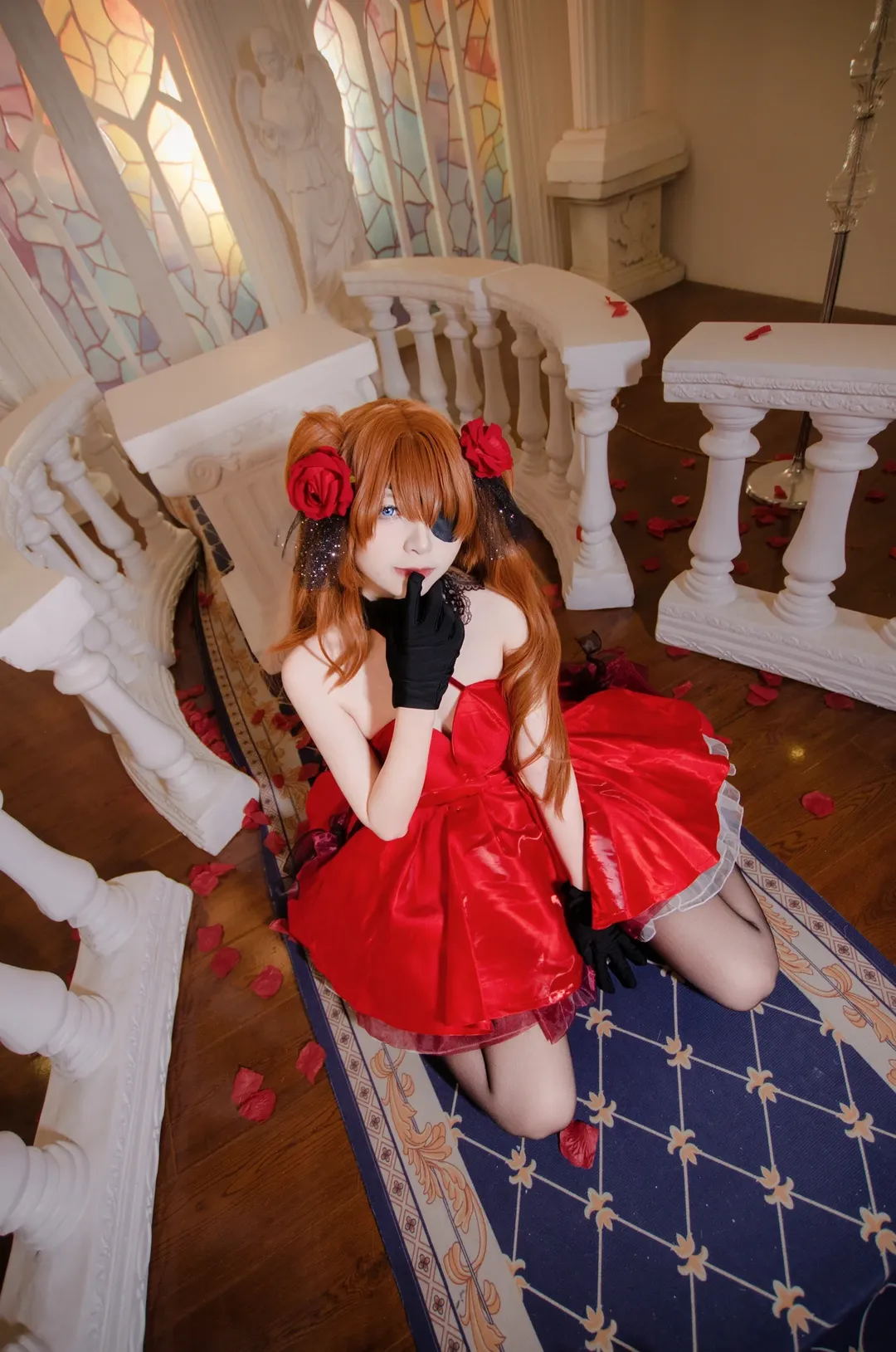 二次元コスプレ, アスカコスプレ, 新世紀エヴァンゲリオン, 黒ストッキング, 重慶コスプレ - 7枚目
