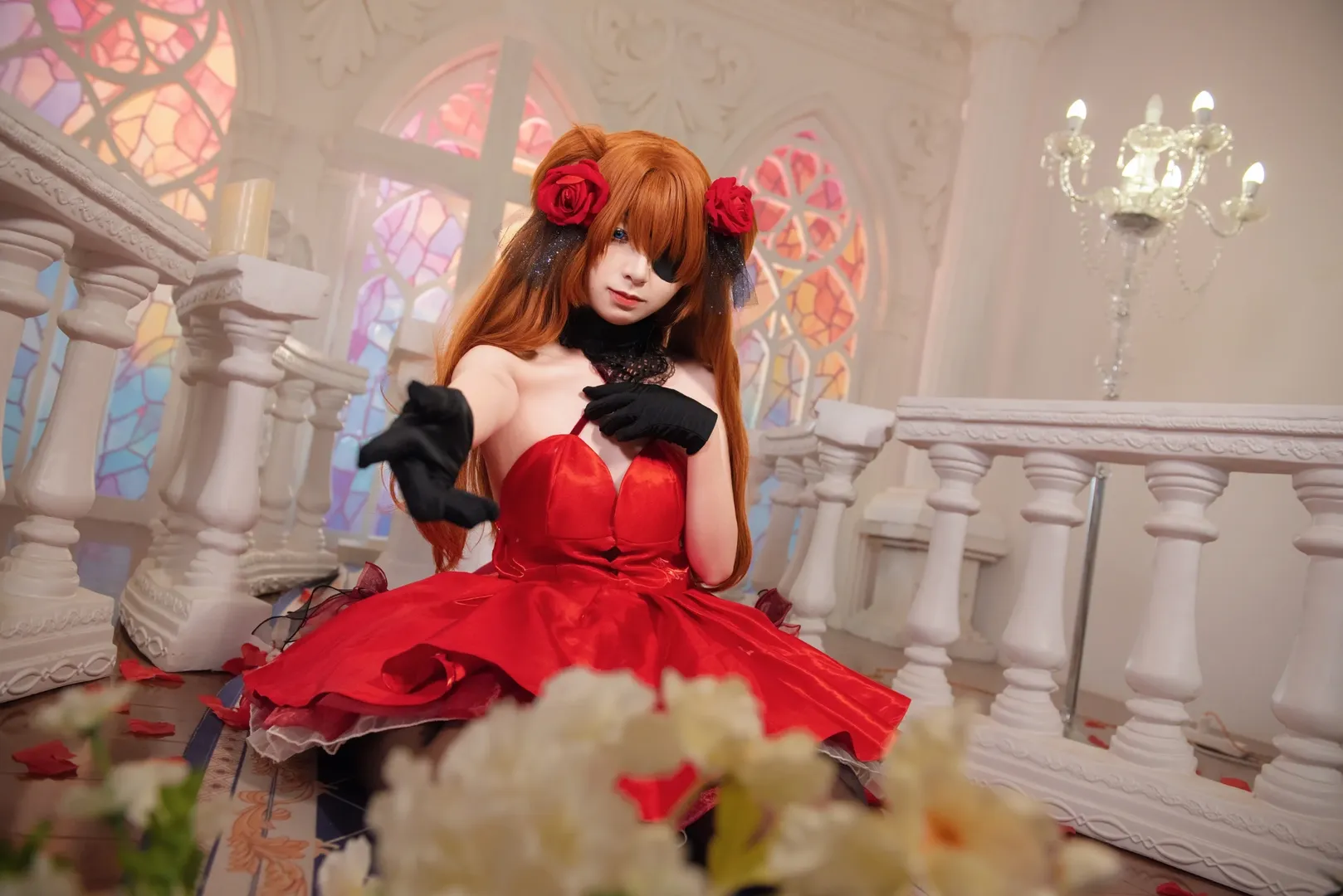 二次元コスプレ, アスカコスプレ, 新世紀エヴァンゲリオン, 黒ストッキング, 重慶コスプレ - 9枚目