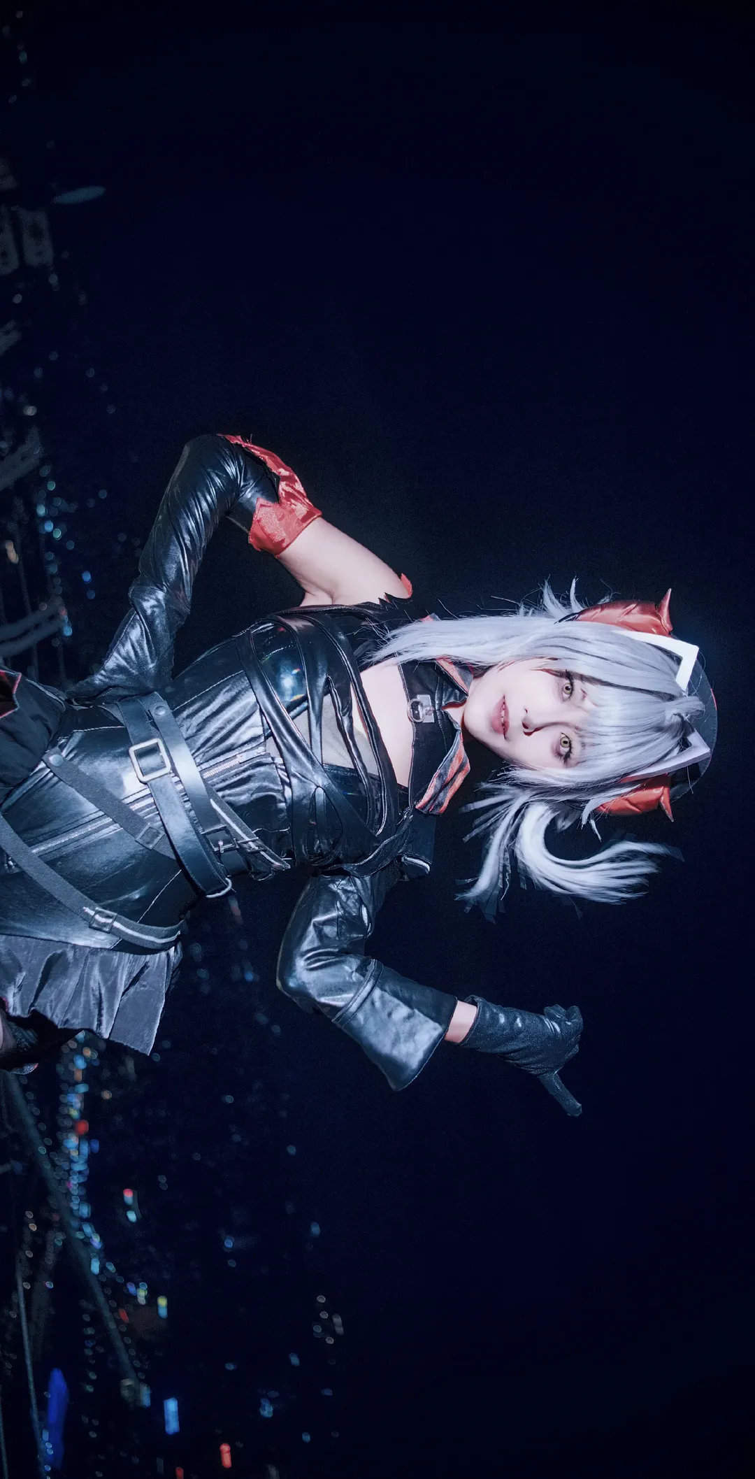 明日方舟, cosplay摄影, 重庆夜景, Wcos, 黑丝cos - 第1张