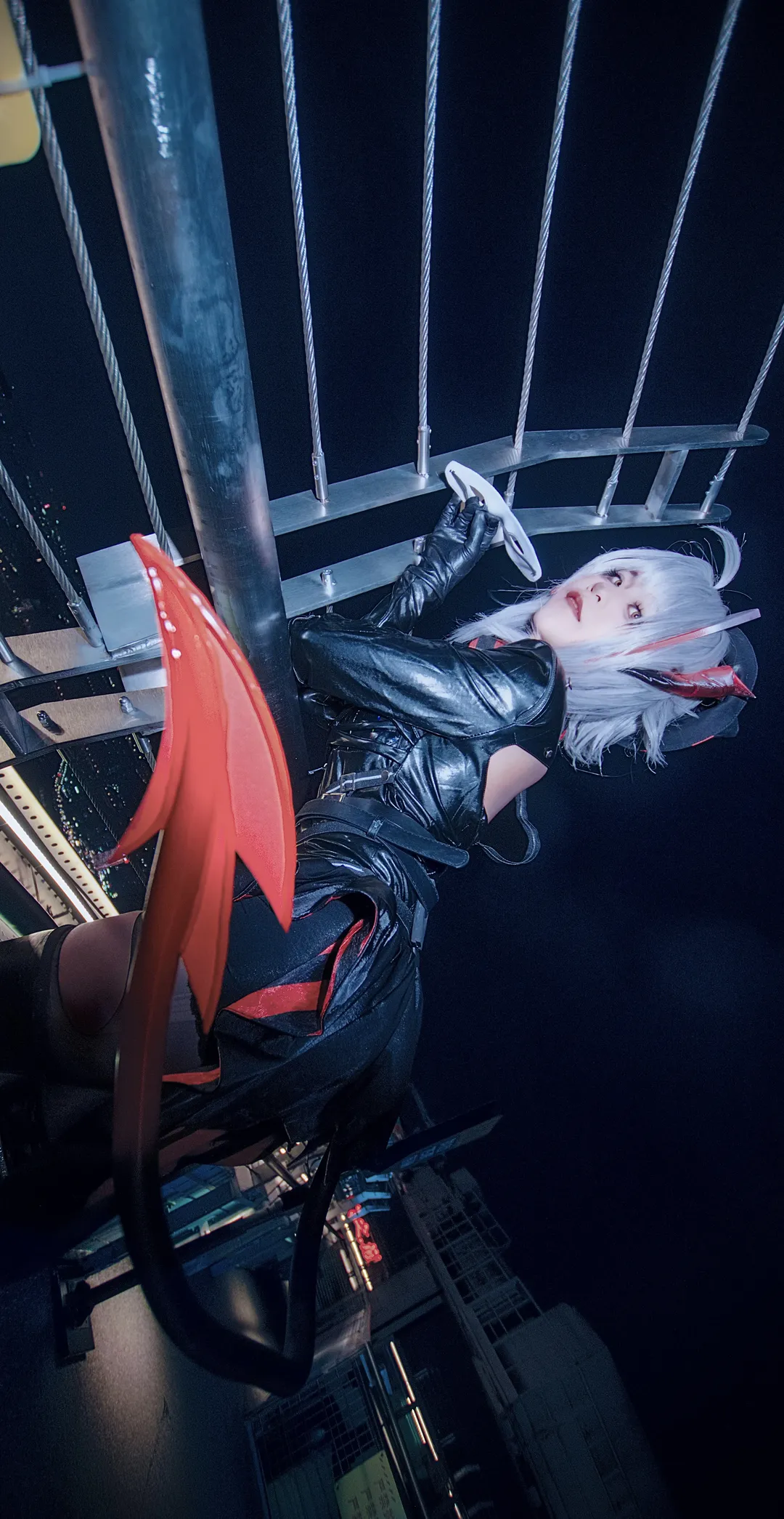 明日方舟, cosplay摄影, 重庆夜景, Wcos, 黑丝cos - 第4张