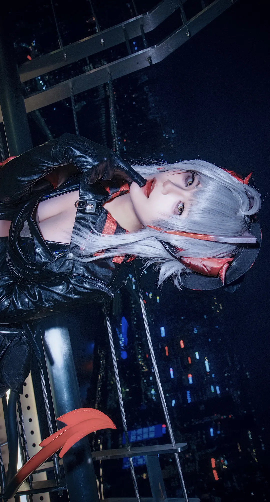 明日方舟, cosplay摄影, 重庆夜景, Wcos, 黑丝cos - 第5张
