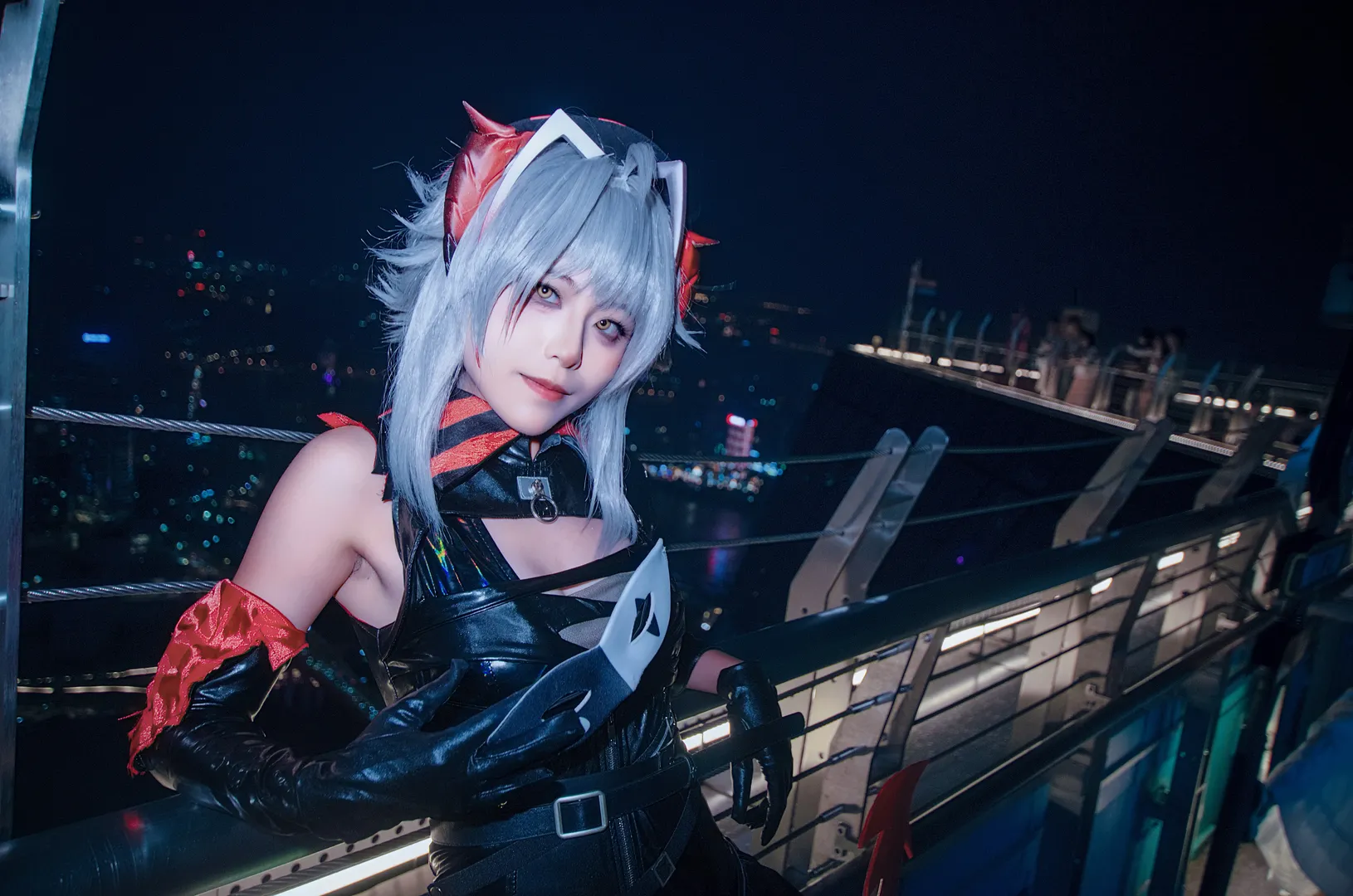 明日方舟, cosplay摄影, 重庆夜景, Wcos, 黑丝cos - 第8张