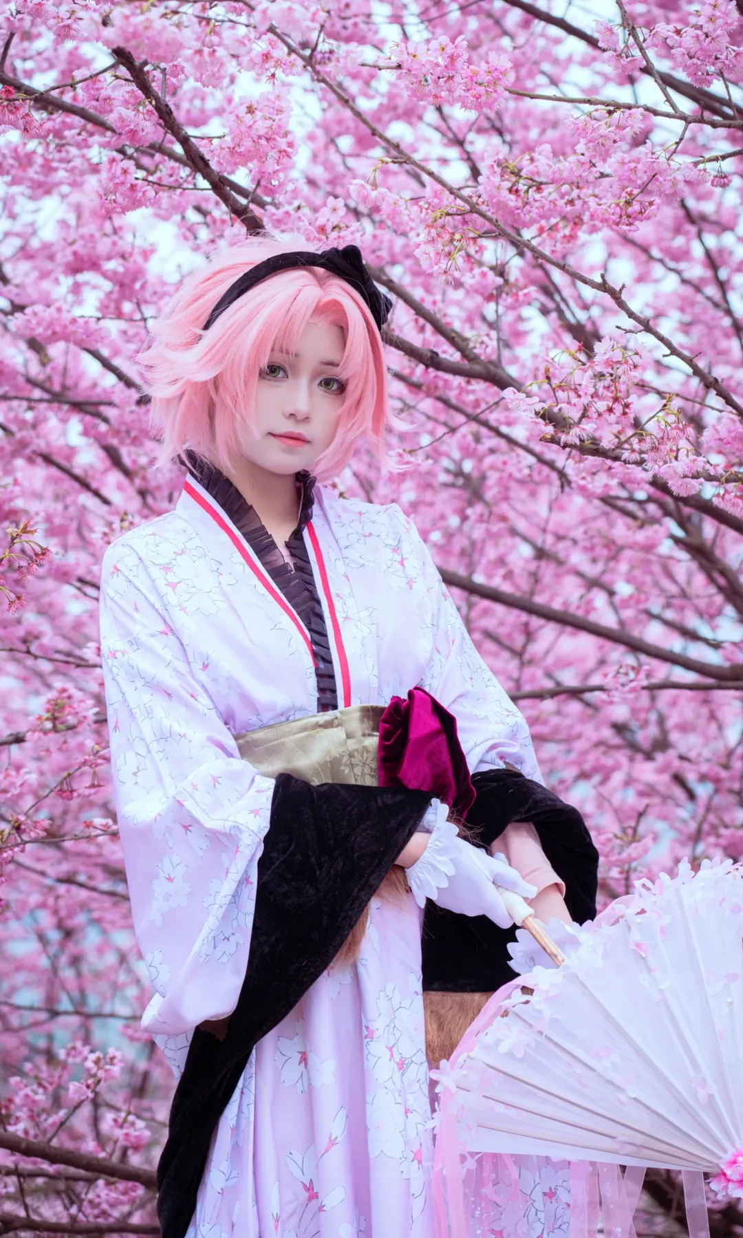 2次元少女, 桜の季節, 和風ロケーション, 重慶コスプレ, 春野サクラコスプレ