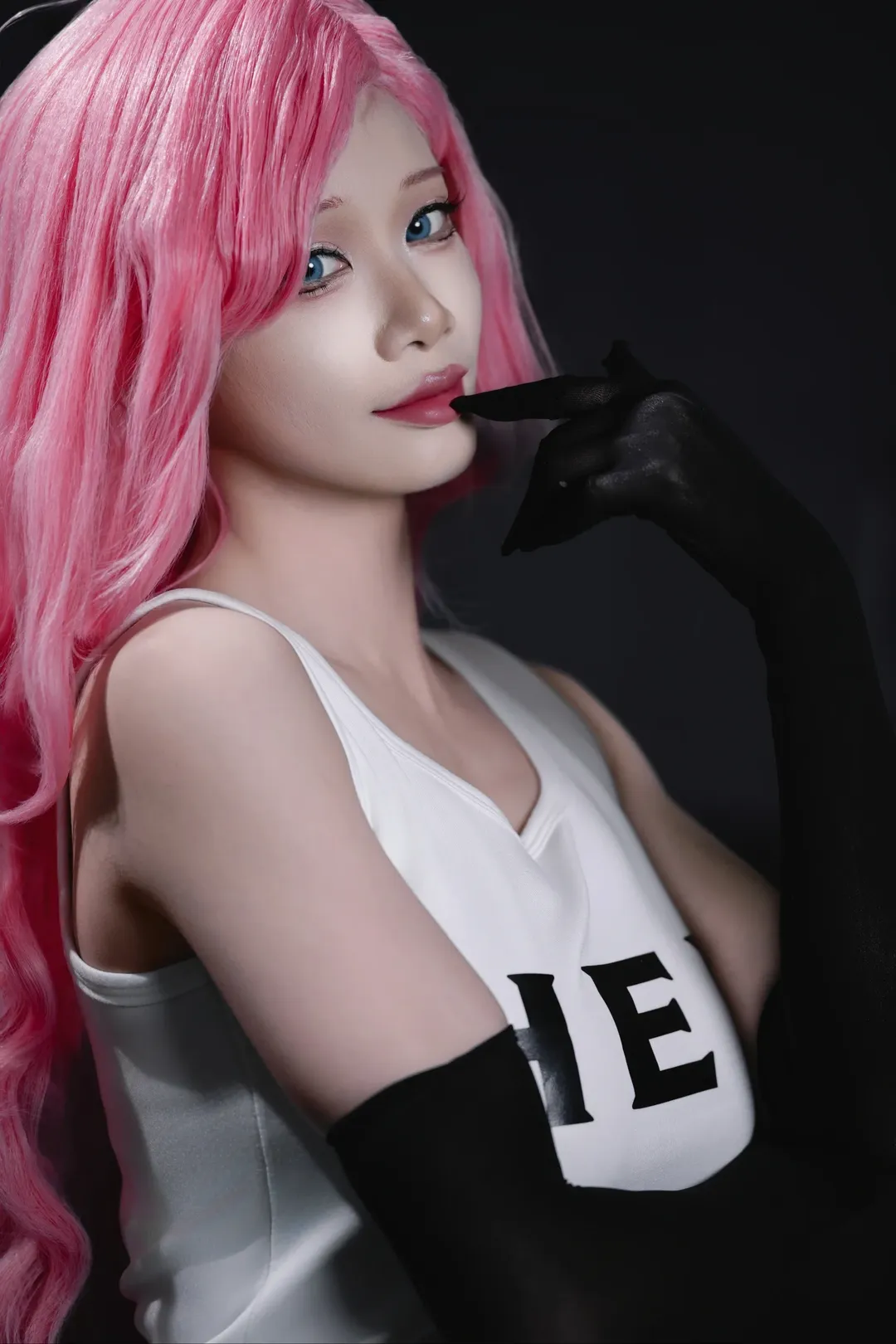 cosplay, 粉色假发, 一人之下, 白色丝袜, 夏禾cos - 第4张
