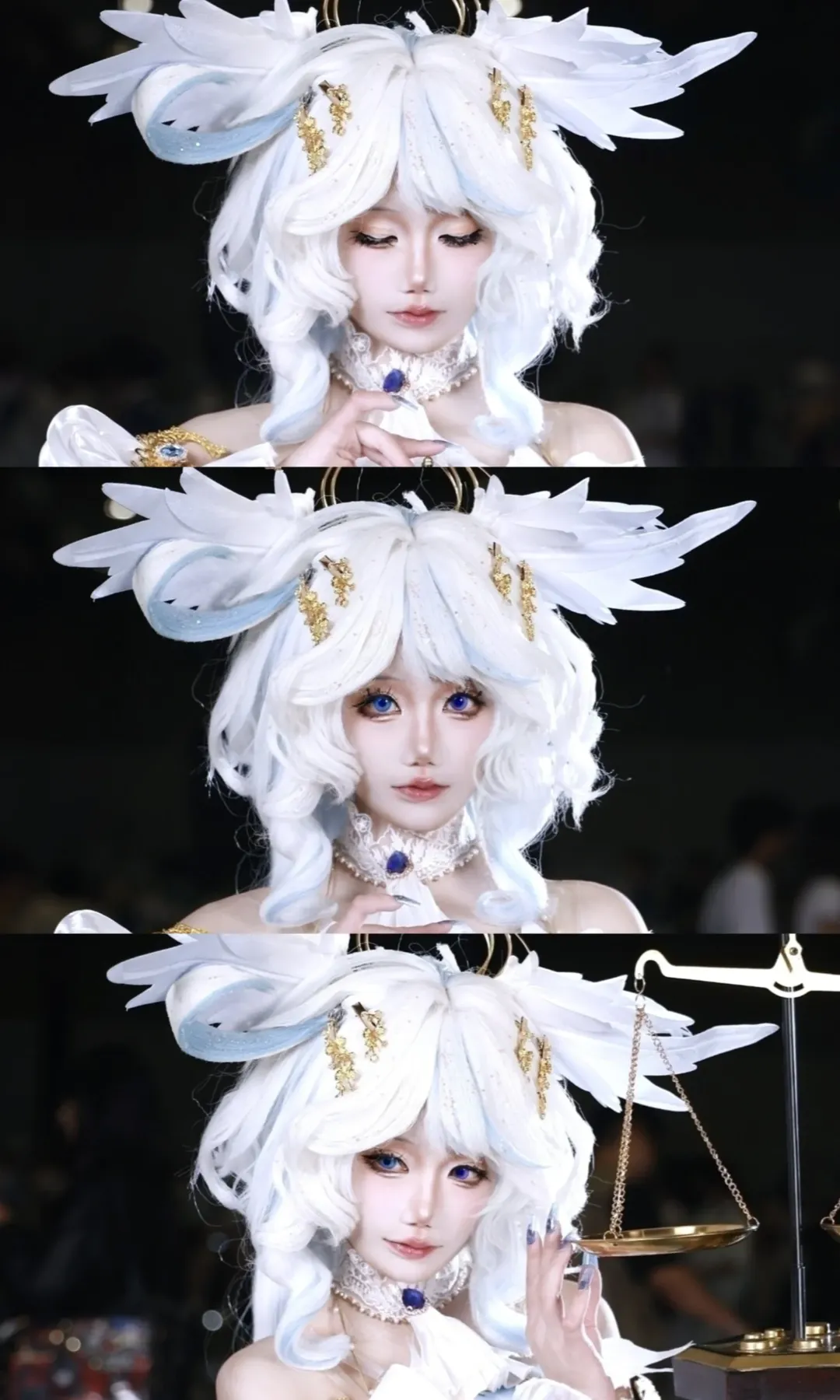 原神, 芙宁娜cos, 芙卡洛斯cos, CPSP漫展, 白丝cos - 第1张