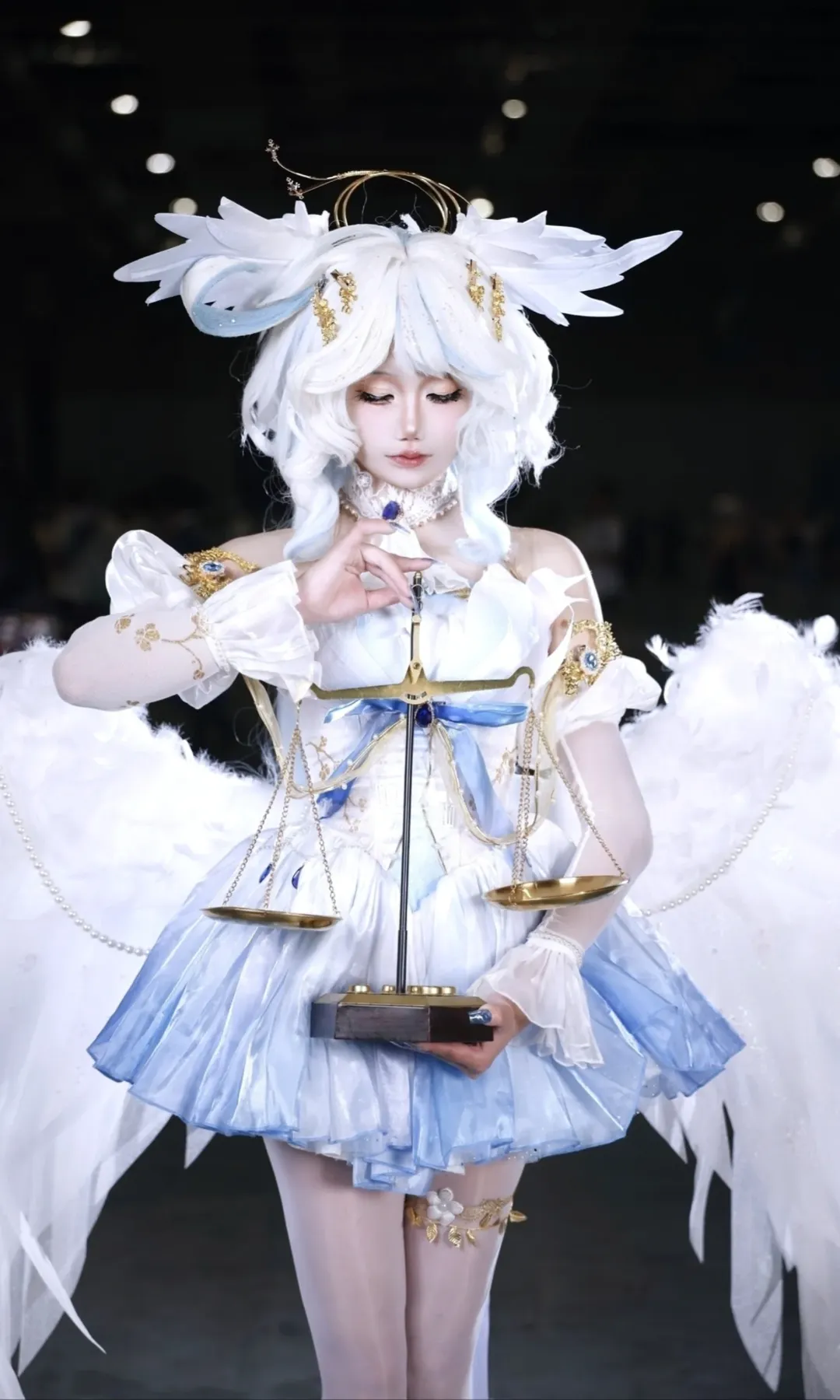 原神, 芙宁娜cos, 芙卡洛斯cos, CPSP漫展, 白丝cos - 第2张