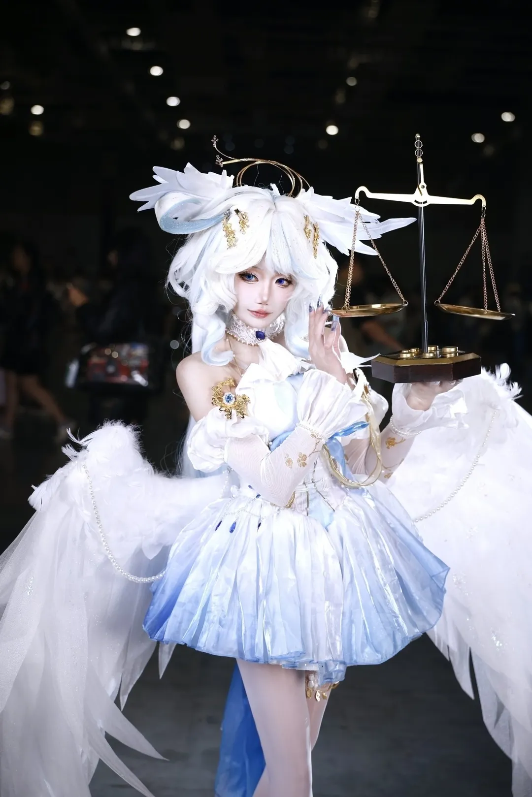 原神, 芙宁娜cos, 芙卡洛斯cos, CPSP漫展, 白丝cos - 第4张