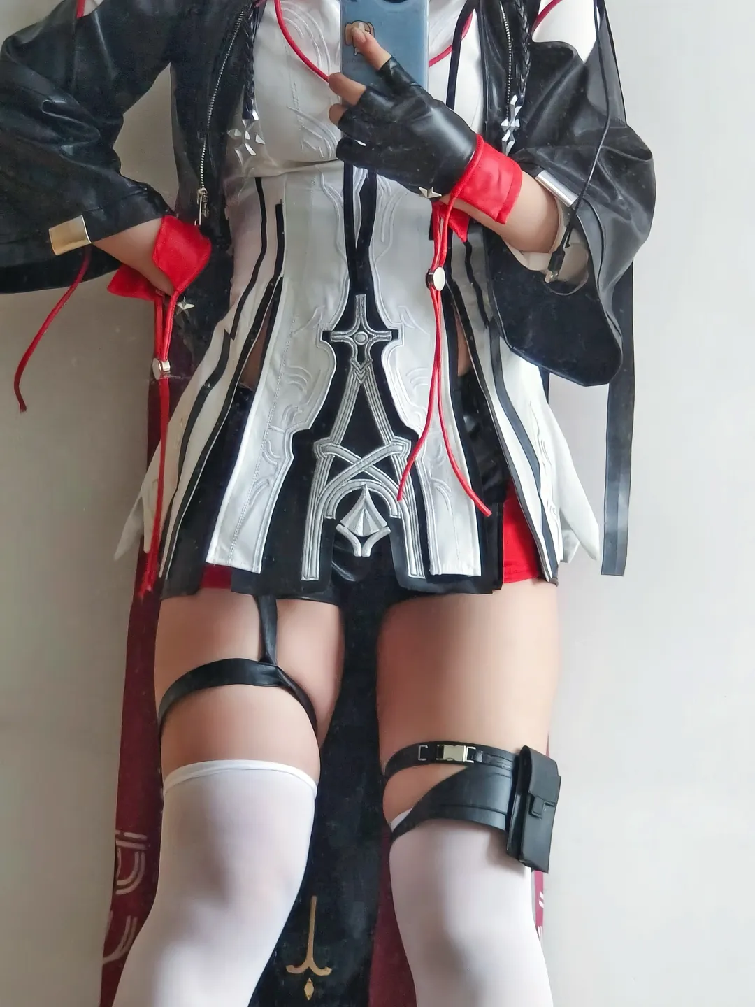 cosplay, 明日方舟, 新约能天使cos, 白丝, 腿环