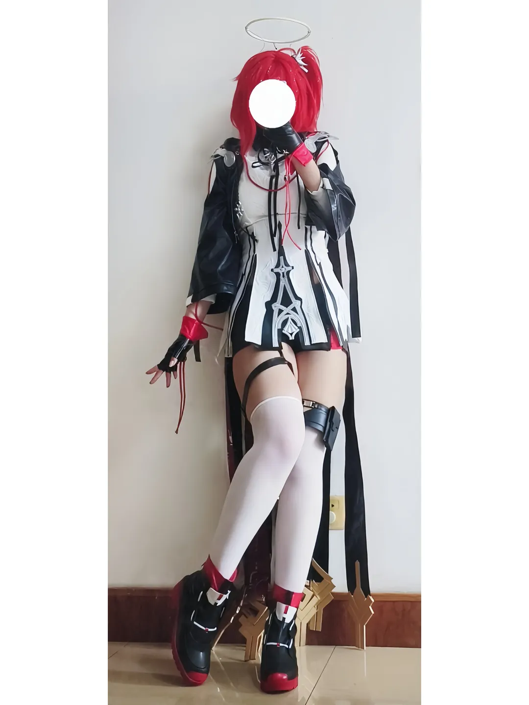Anime cosplay, Arknights, Exusiai the New Covenant cosplay, White tights cosplay, Character sharing