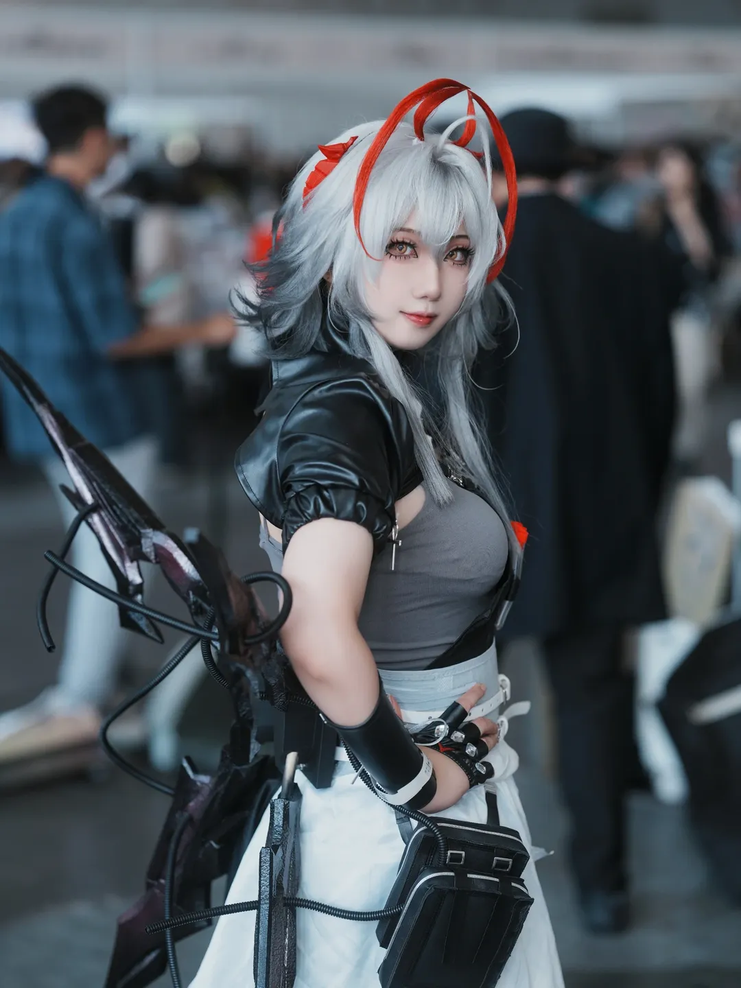 哥特风, 明日方舟, 维什戴尔cos, 北京漫展, 黑丝cosplay - 第2张