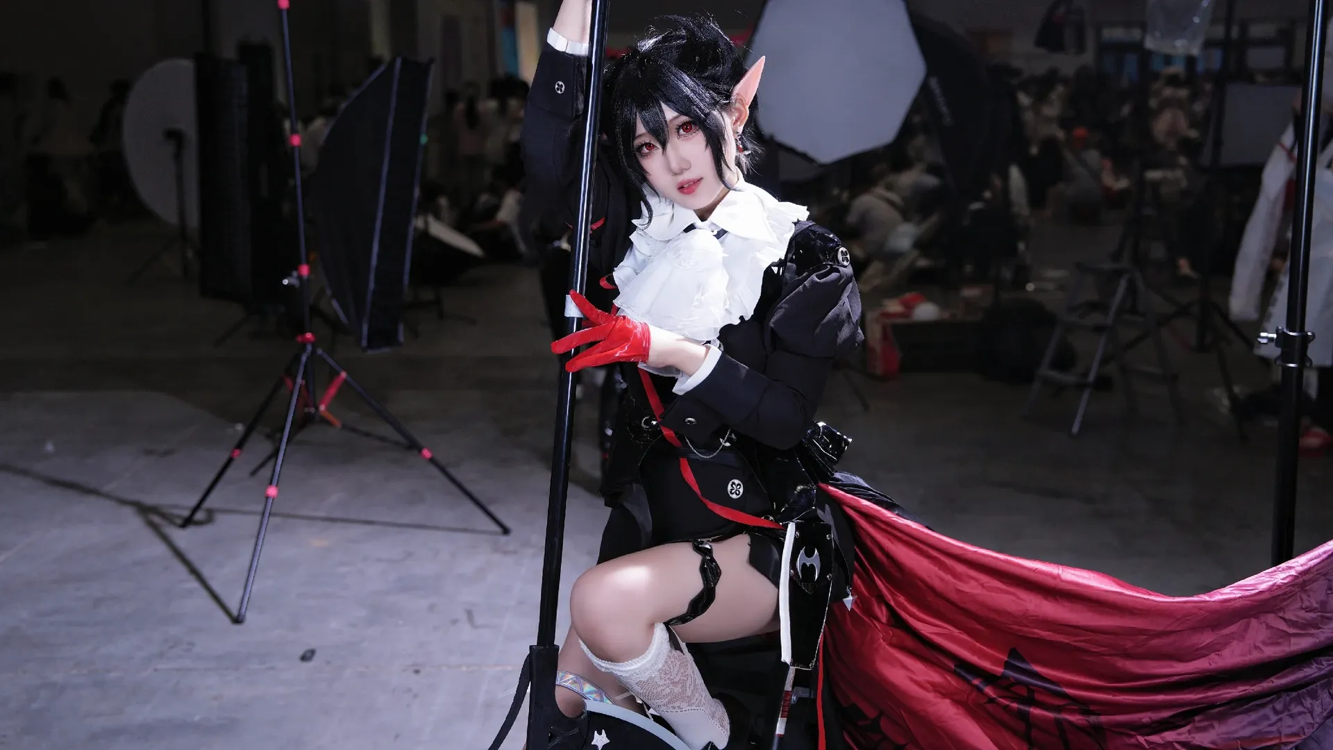 明日方舟, 漫展摄影, 隐德来希cos, 精灵耳造型, 丝袜cos - 第2张