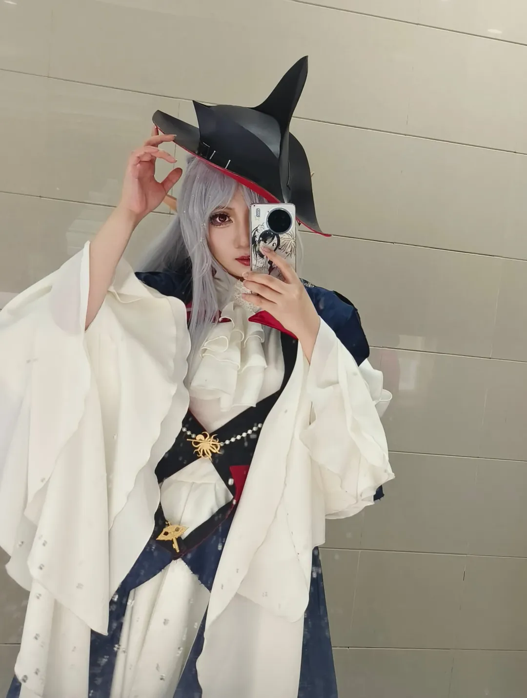 哥特风, 明日方舟, 漫展cos, 银发, 歌蕾蒂娅cos