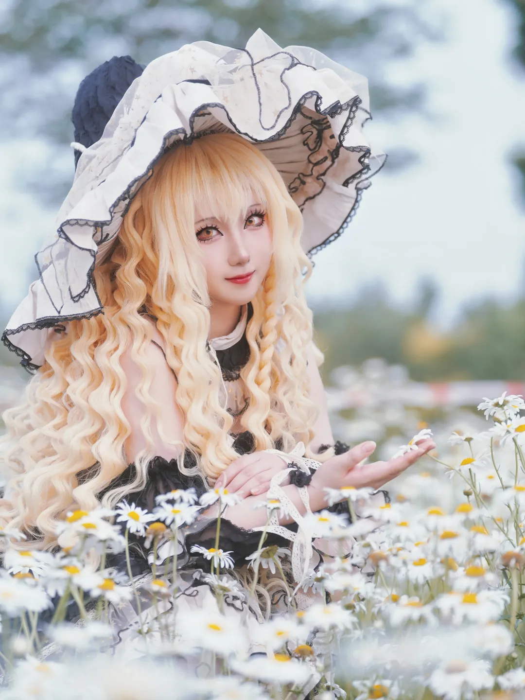 东方Project, 雾雨魔理沙cos, 洛丽塔穿搭, 二次元外拍, 雏菊花海 - 第1张