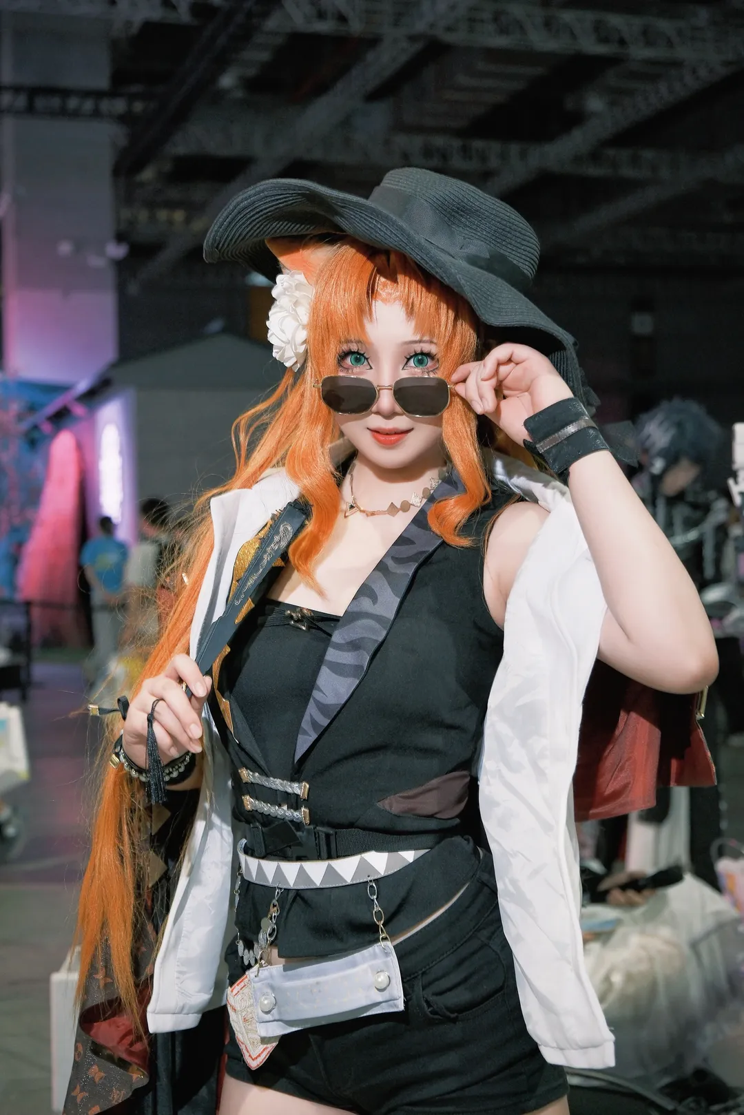 Arknights, Cosplay photo sharing, Kemonomimi girl, Swire the Elegant Wit cosplay, Anime convention carnival