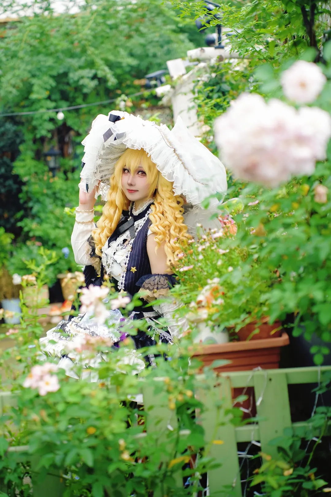 東方Project, 霧雨魔理沙 コスプレ, 二次元コスプレ, ロリータ・ファッション, ガーデンポートレート撮影