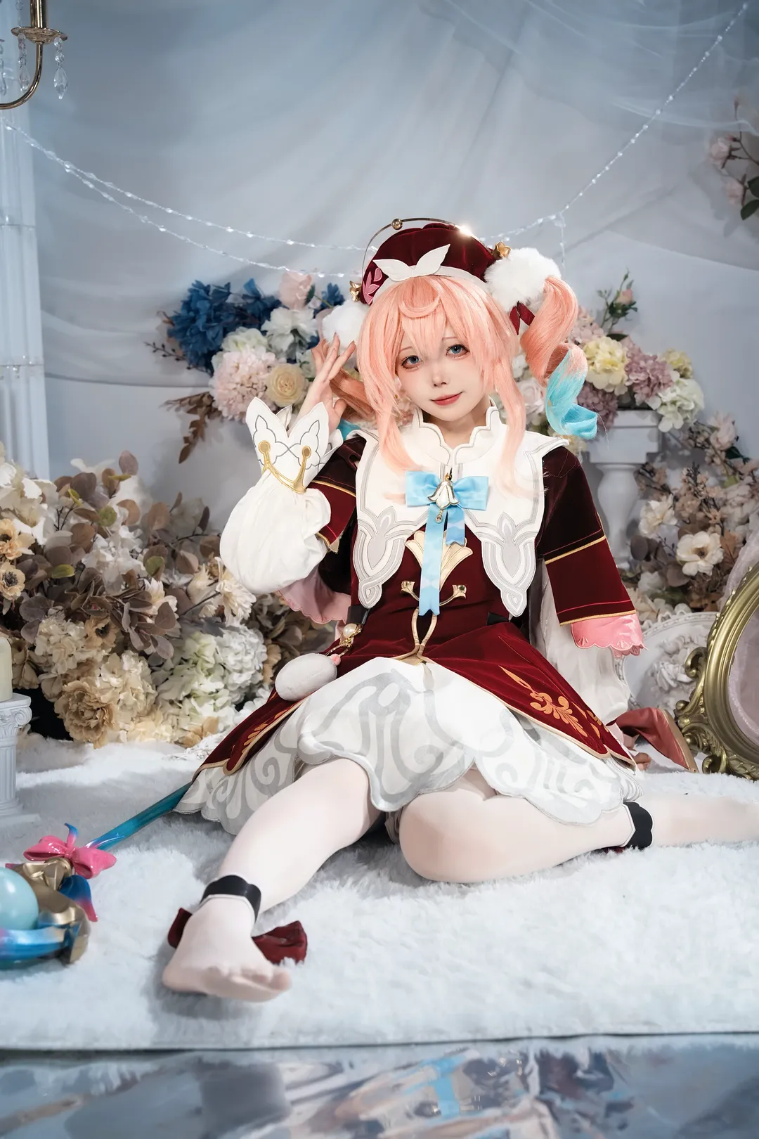 ロールプレイ, 二次元, 崩壊：スターレイル, ヒアシンシア コスプレ, 白タイツコスプレ - 1枚目