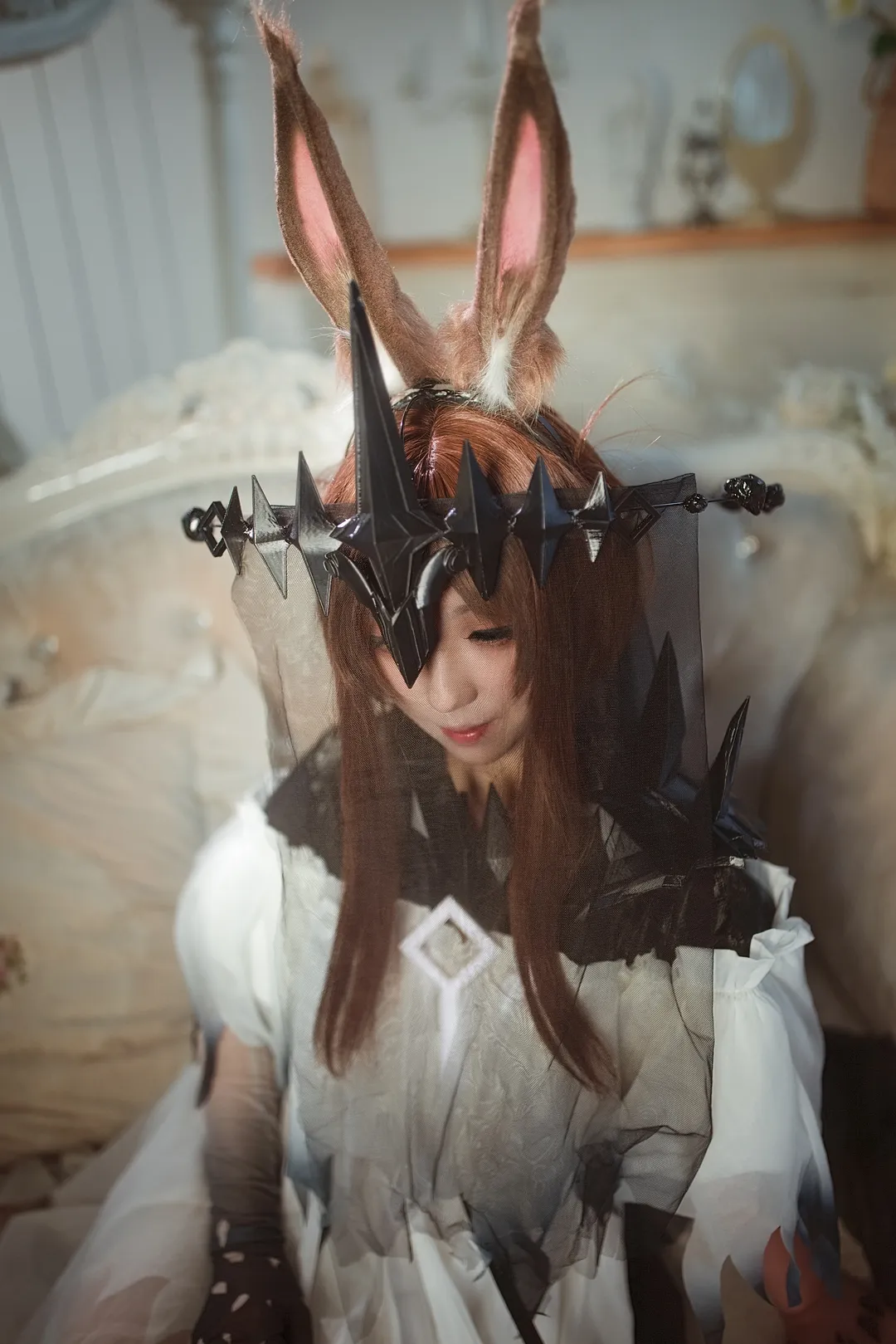 氛围感, 明日方舟, 魔王阿米娅cos, 丝袜, 胶片 - 第1张