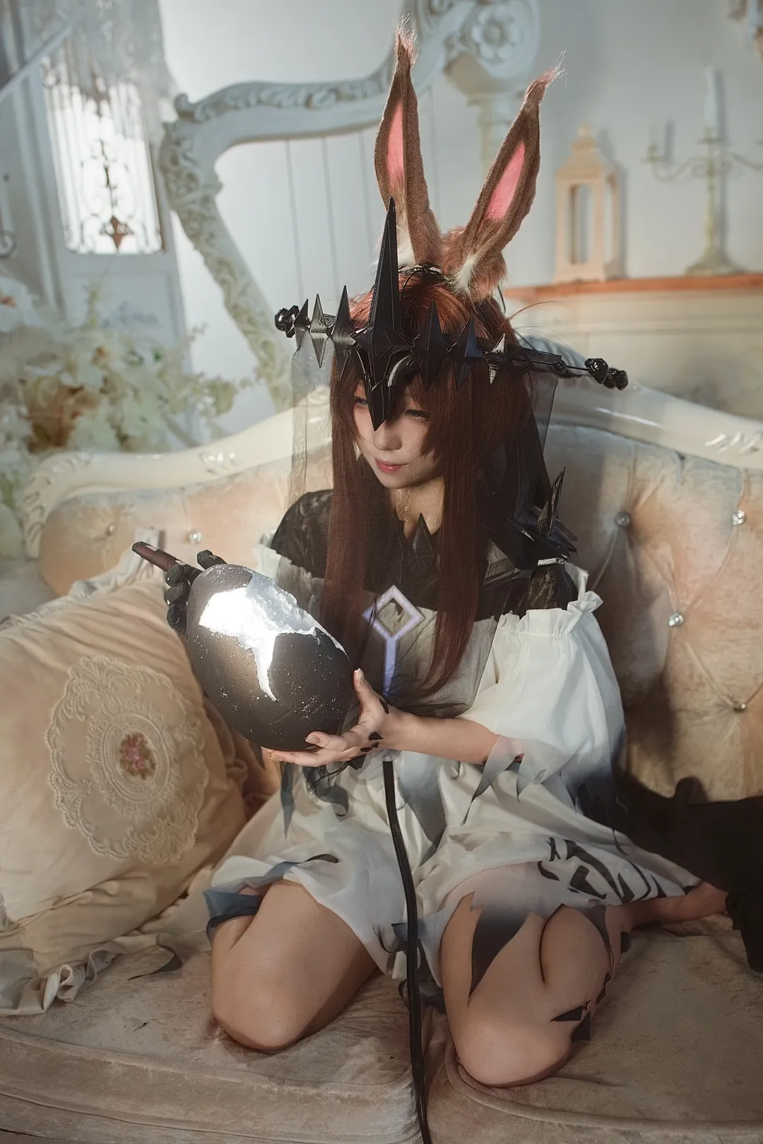 氛围感, 明日方舟, 魔王阿米娅cos, 丝袜, 胶片