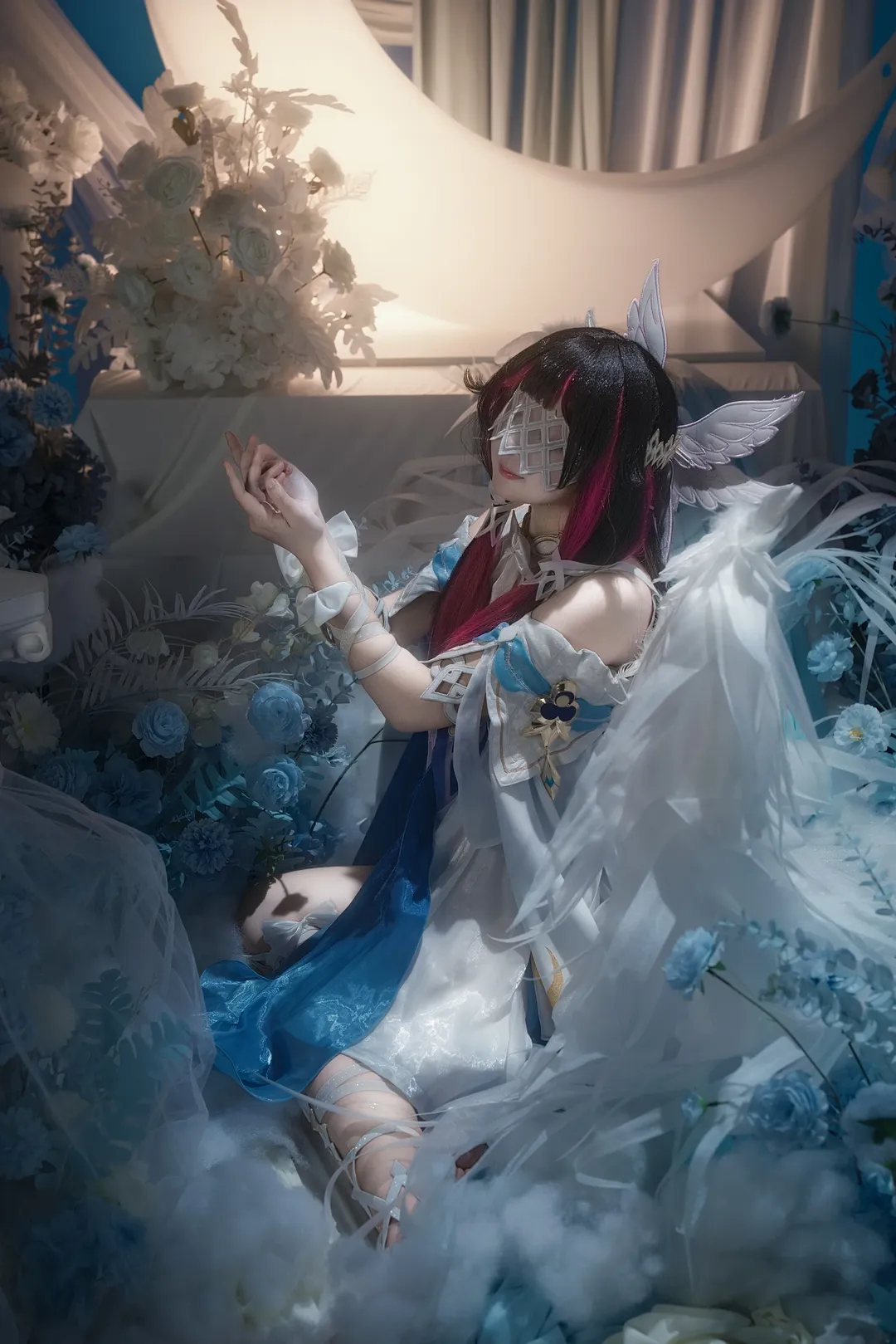 原神, 哥伦比娅cos, 二次元少女, cosplay摄影, 月神