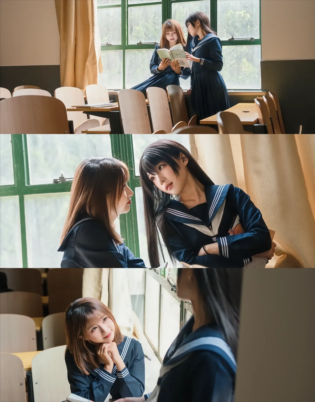 Campus style, Sailor suit, Japanese style photography, Atmospheric photography, JK photoshoot - Image 1