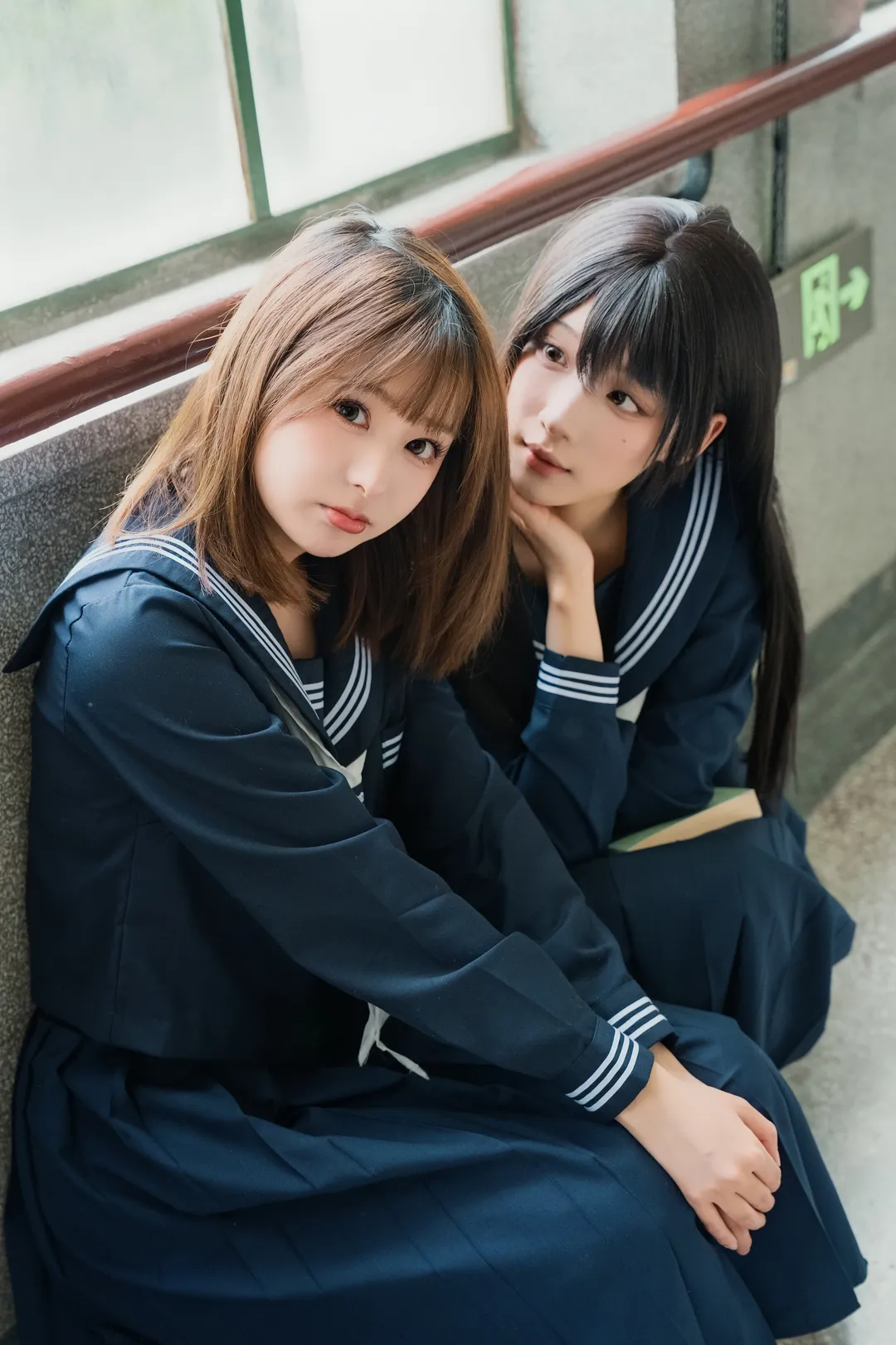Campus style, Sailor suit, Japanese style photography, Atmospheric photography, JK photoshoot - Image 3
