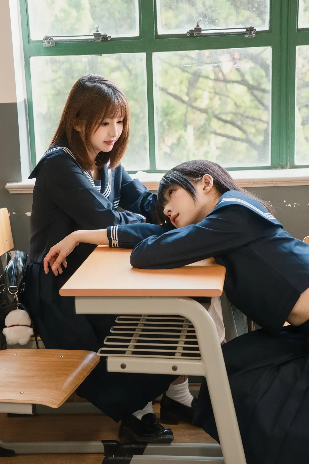 Campus style, Sailor suit, Japanese style photography, Atmospheric photography, JK photoshoot - Image 5