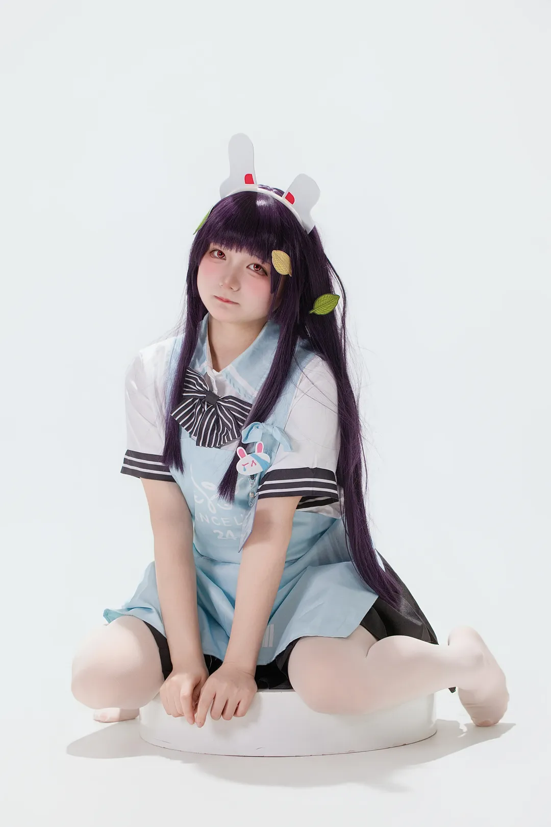 二次元撮影, ブルーアーカイブ, コスプレ写真, 霞沢ミユコスプレ, 白ニーソコーデ - 5枚目