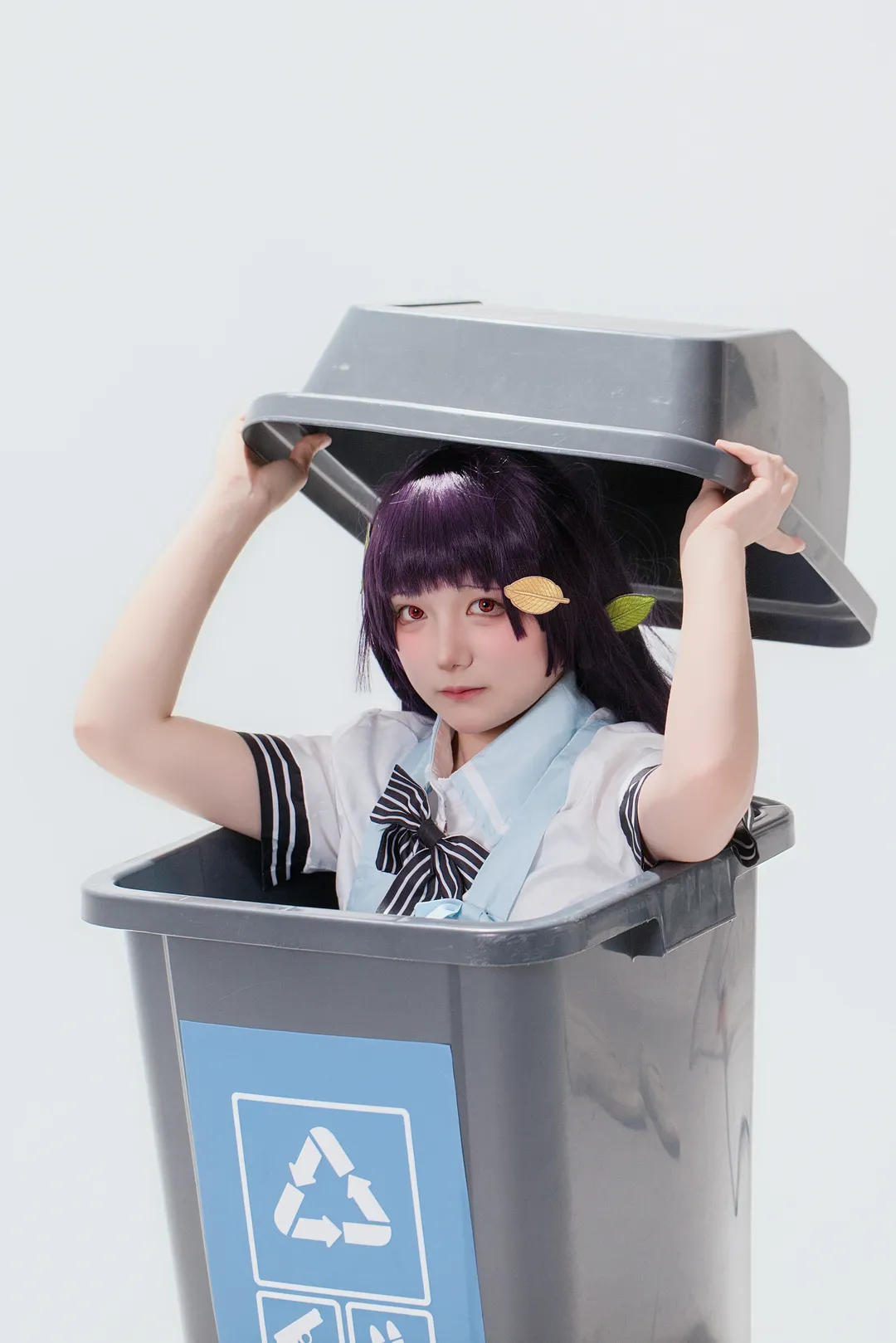 二次元, 蔚蓝档案, 甜妹, 白丝, 霞泽美游cos - 第5张