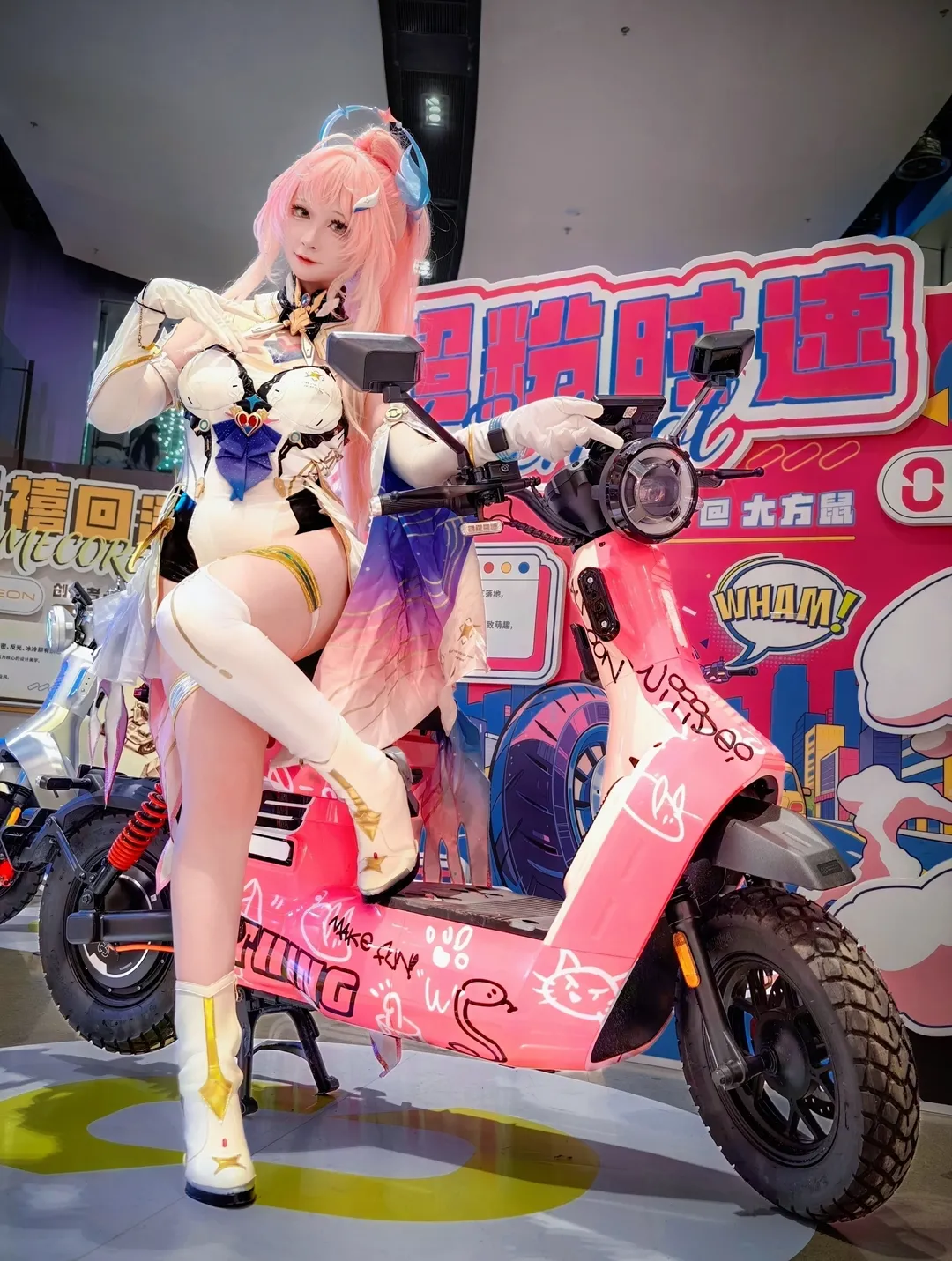 鸣潮, cosplay, 爱弥斯cos, 机车, 换装车展 - 第3张