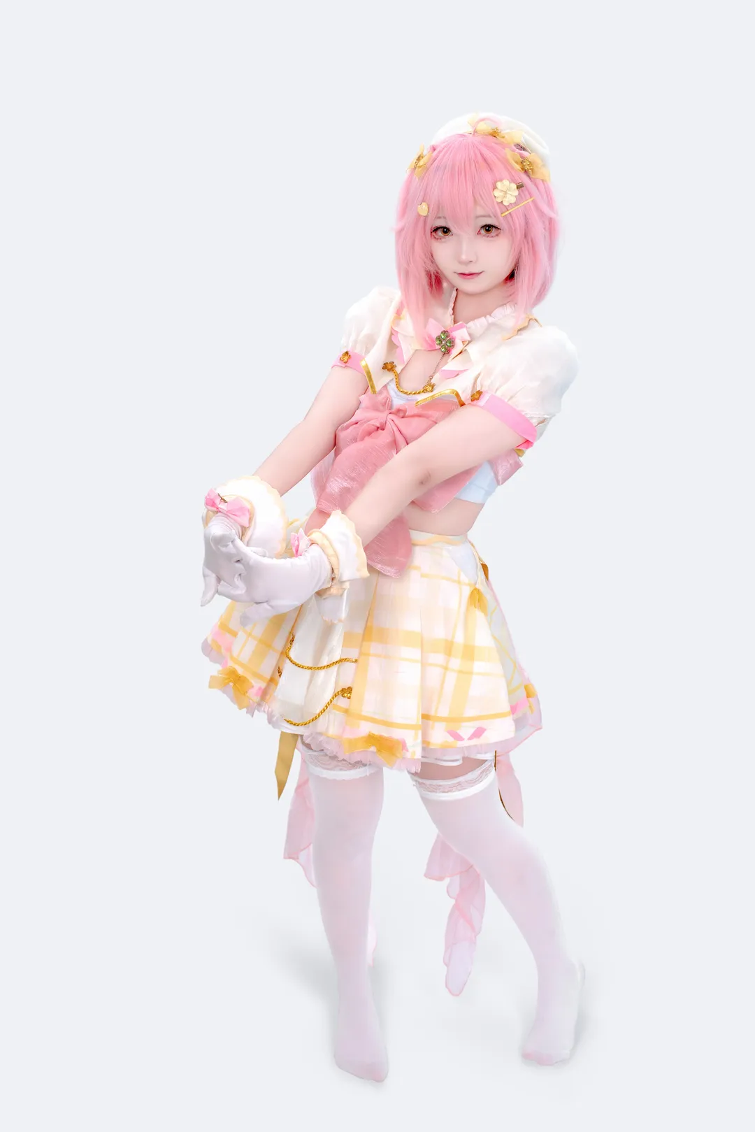 二次元cosplay, 动作参考, 白丝穿搭, 永雏塔菲cos, 永雏塔菲 - 第2张