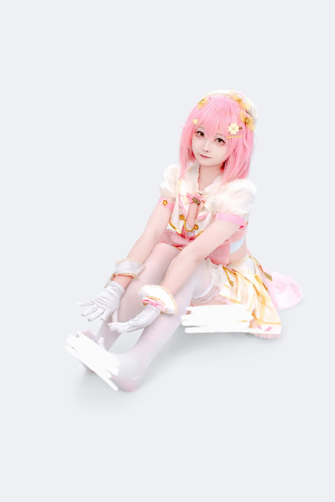 二次元cosplay, 动作参考, 白丝穿搭, 永雏塔菲cos, 永雏塔菲 - 第5张