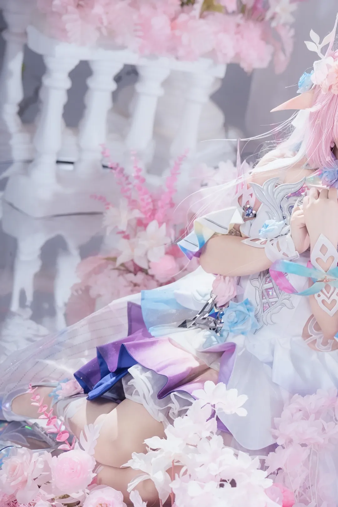 崩坏星穹铁道, 大昔涟cos, 精灵耳妆造, 仙气写真, 高定cosplay - 第1张