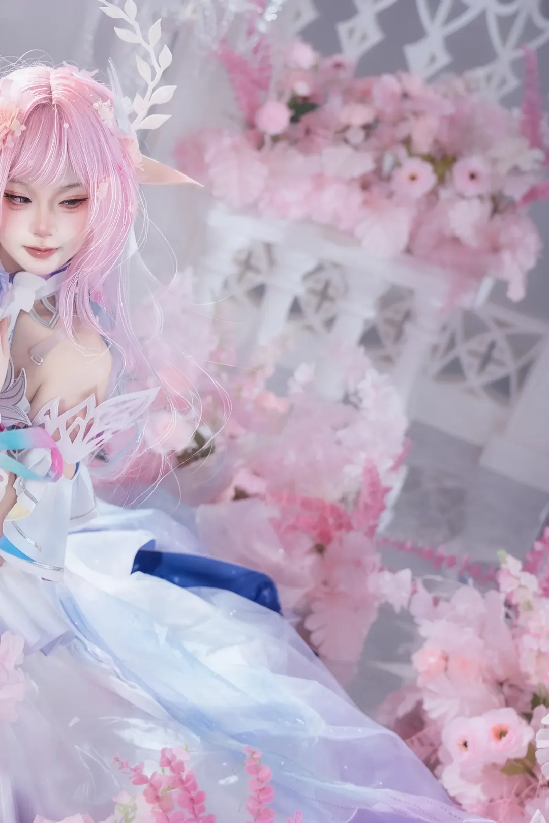 崩坏星穹铁道, 大昔涟cos, 精灵耳妆造, 仙气写真, 高定cosplay - 第2张