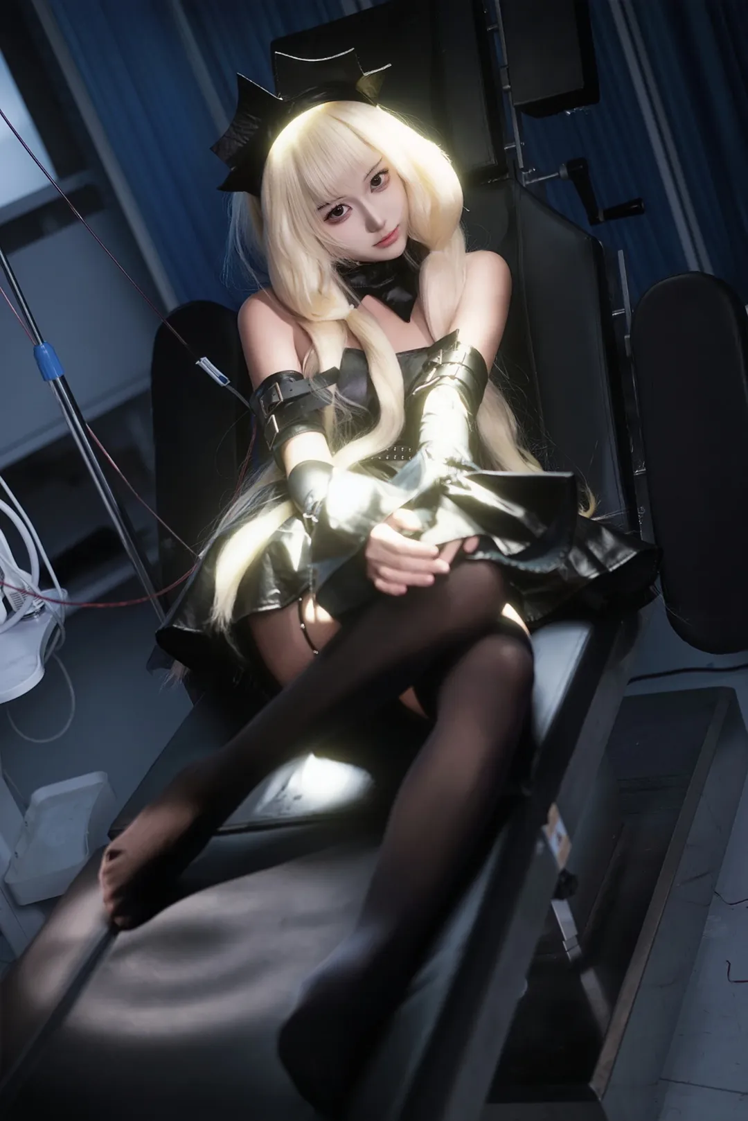 二次元cosplay, 小叽cos, 人形电脑天使心, cosplay摄影, 暗黑天使 - 第1张