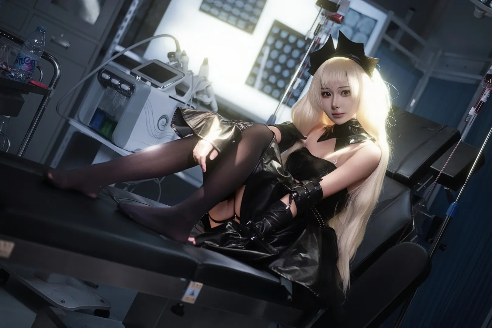 二次元cosplay, 小叽cos, 人形电脑天使心, cosplay摄影, 暗黑天使