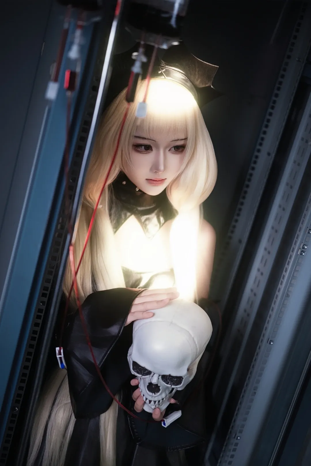 二次元cosplay, 小叽cos, 人形电脑天使心, cosplay摄影, 暗黑天使 - 第7张