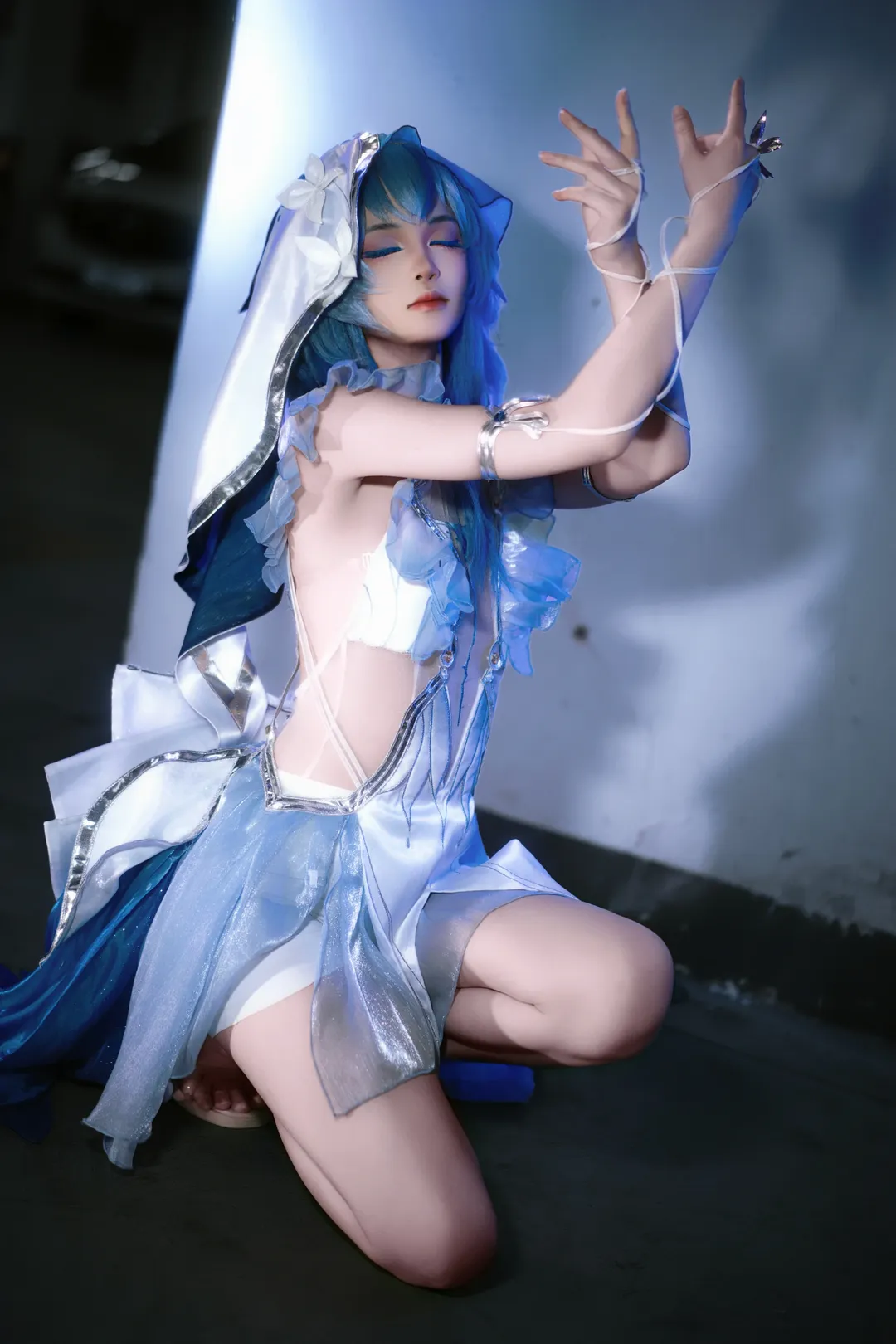 鸣潮, 守岸人cos, 二次元cos, cosplay正片, 蓝发造型 - 第8张