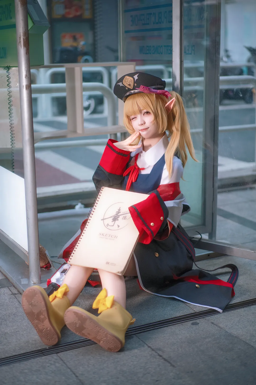 碧蓝档案, 户外拍摄, 丹花伊吹cos, cosplay摄影, 二次元正片