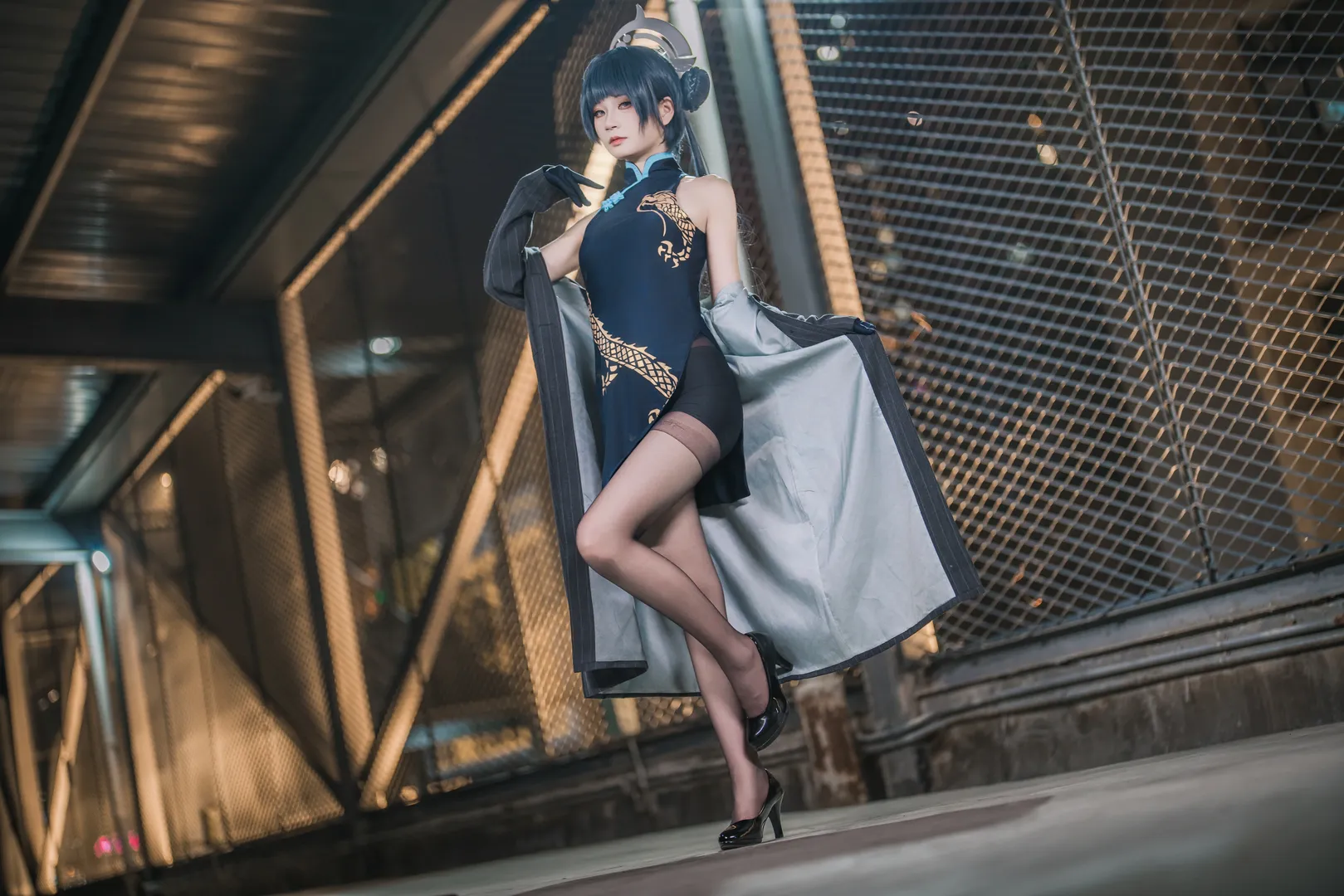 cosplay, 碧蓝档案, 龙华妃咲cos, 黑丝, 妃咲 - 第1张