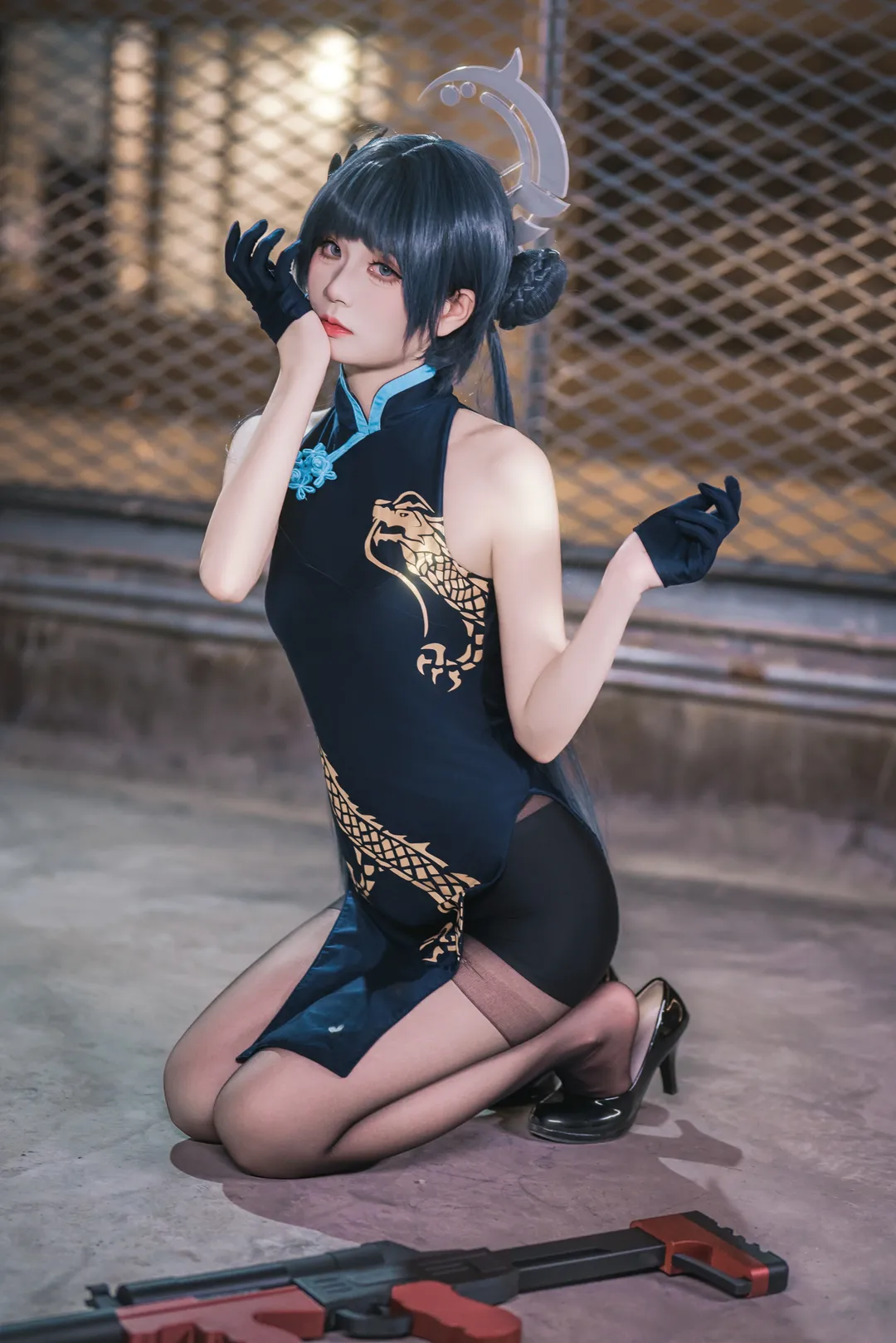 cosplay, 碧蓝档案, 龙华妃咲cos, 黑丝, 妃咲 - 第11张