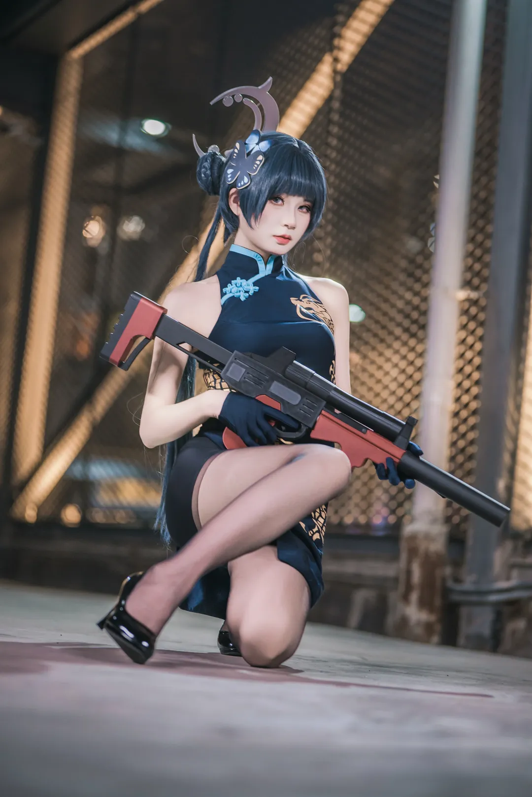 cosplay, 碧蓝档案, 龙华妃咲cos, 黑丝, 妃咲 - 第2张