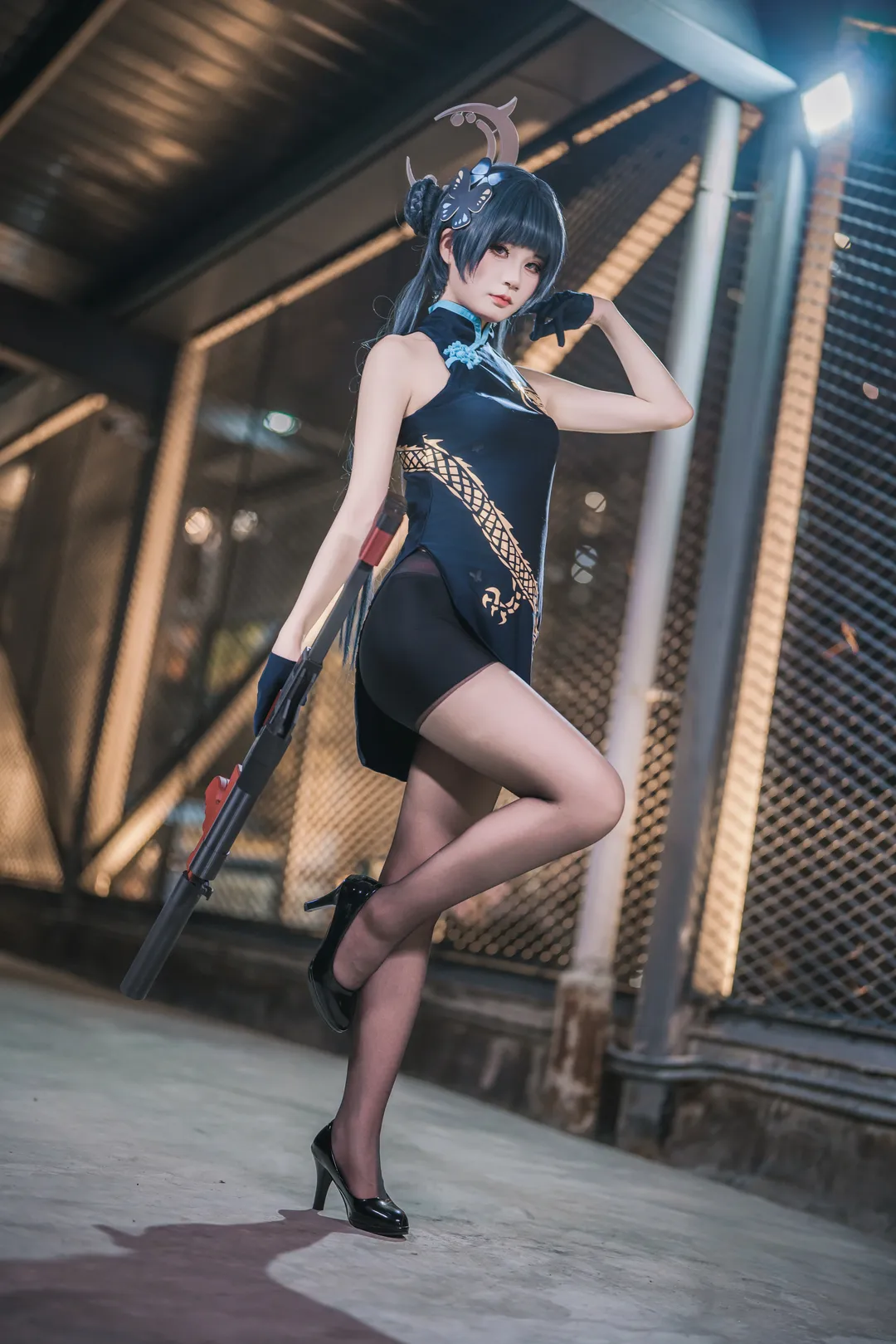 cosplay, 碧蓝档案, 龙华妃咲cos, 黑丝, 妃咲 - 第3张