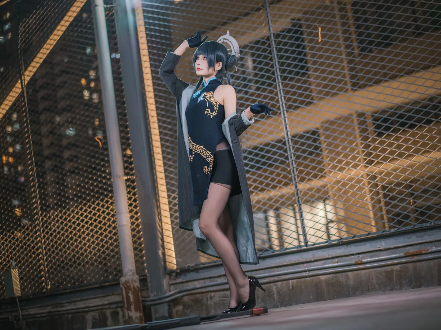cosplay, 碧蓝档案, 龙华妃咲cos, 黑丝, 妃咲 - 第6张