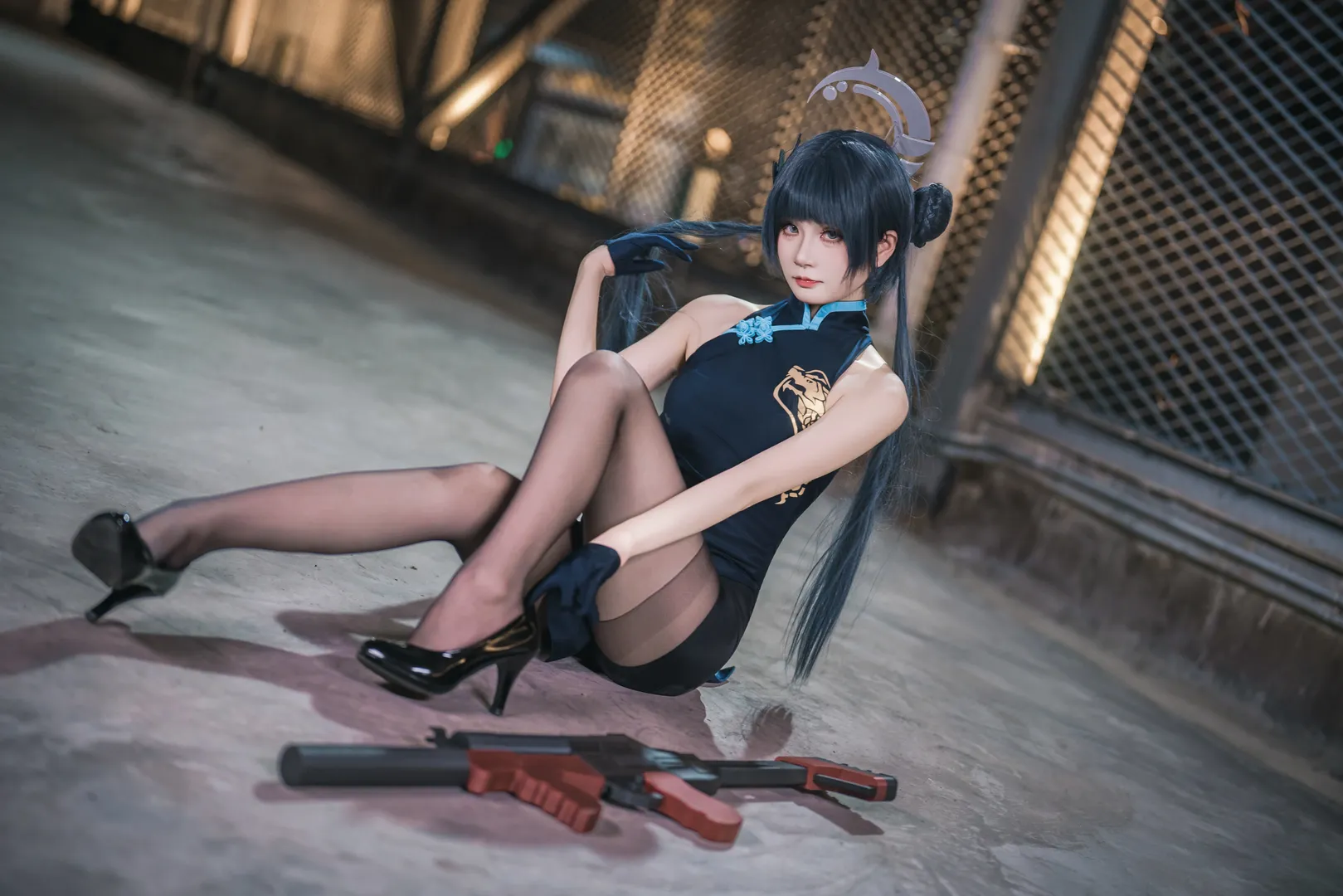 cosplay, 碧蓝档案, 龙华妃咲cos, 黑丝, 妃咲 - 第9张