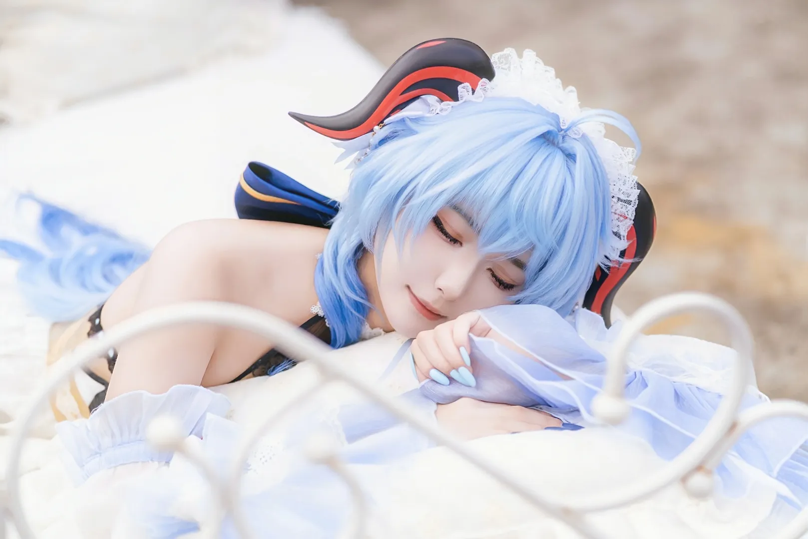 二次元, 原神, 甘雨cos, cosplay, 黑丝 - 第5张
