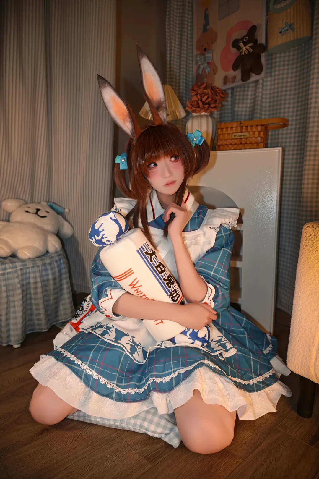 明日方舟, 阿米娅cos, cosplay日常, 二次元写真, 大白兔联动 - 第2张