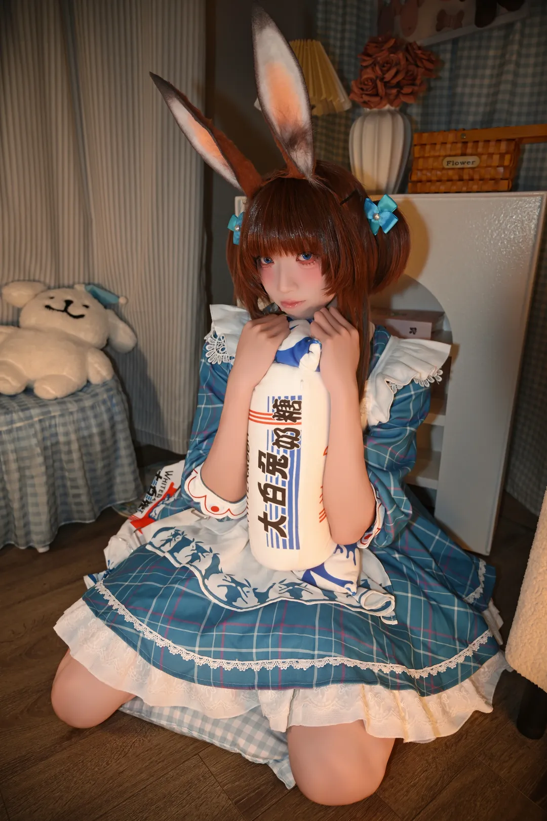 明日方舟, 阿米娅cos, cosplay日常, 二次元写真, 大白兔联动 - 第3张