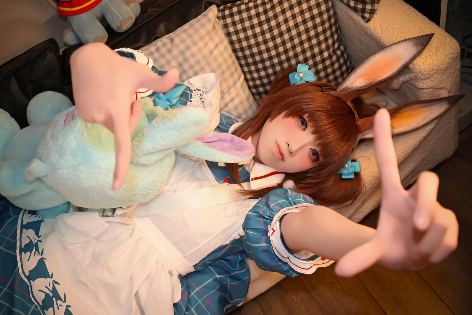 明日方舟, 阿米娅cos, cosplay日常, 二次元写真, 大白兔联动 - 第4张