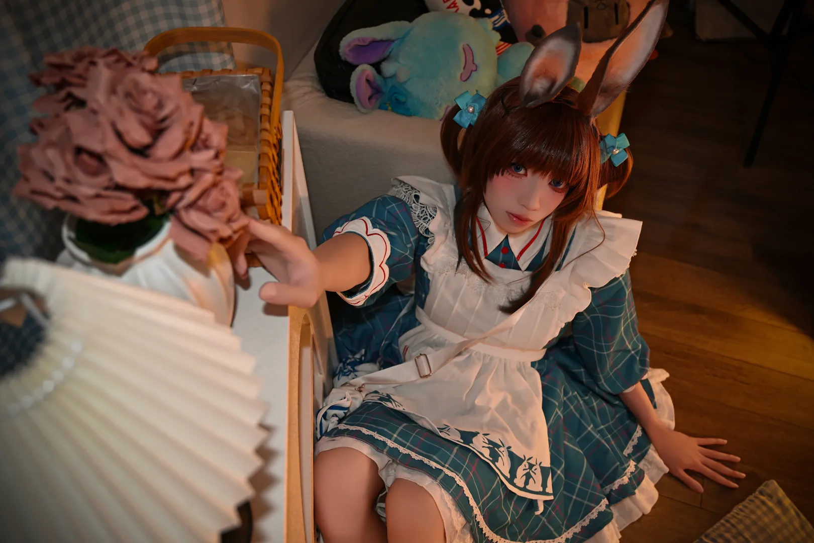 明日方舟, 阿米娅cos, cosplay日常, 二次元写真, 大白兔联动 - 第8张