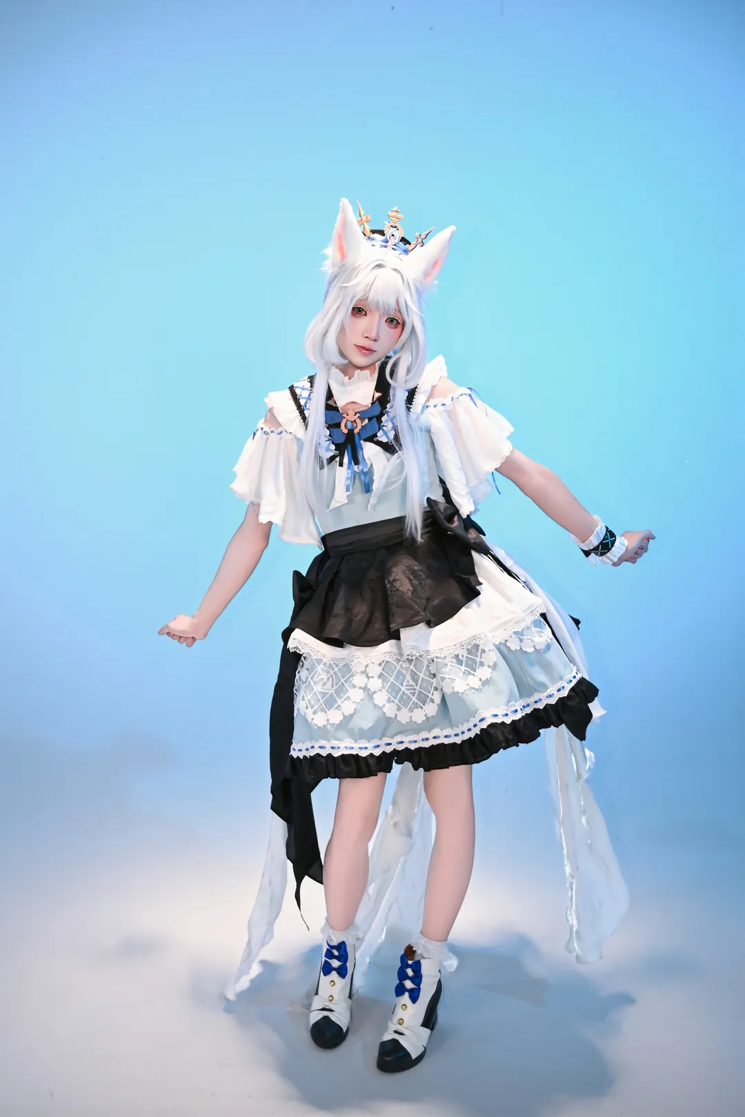 明日方舟, cosplay正片, 白棚摄影, 迷迭香cos, 迷迭香轻盈一梦 - 第1张